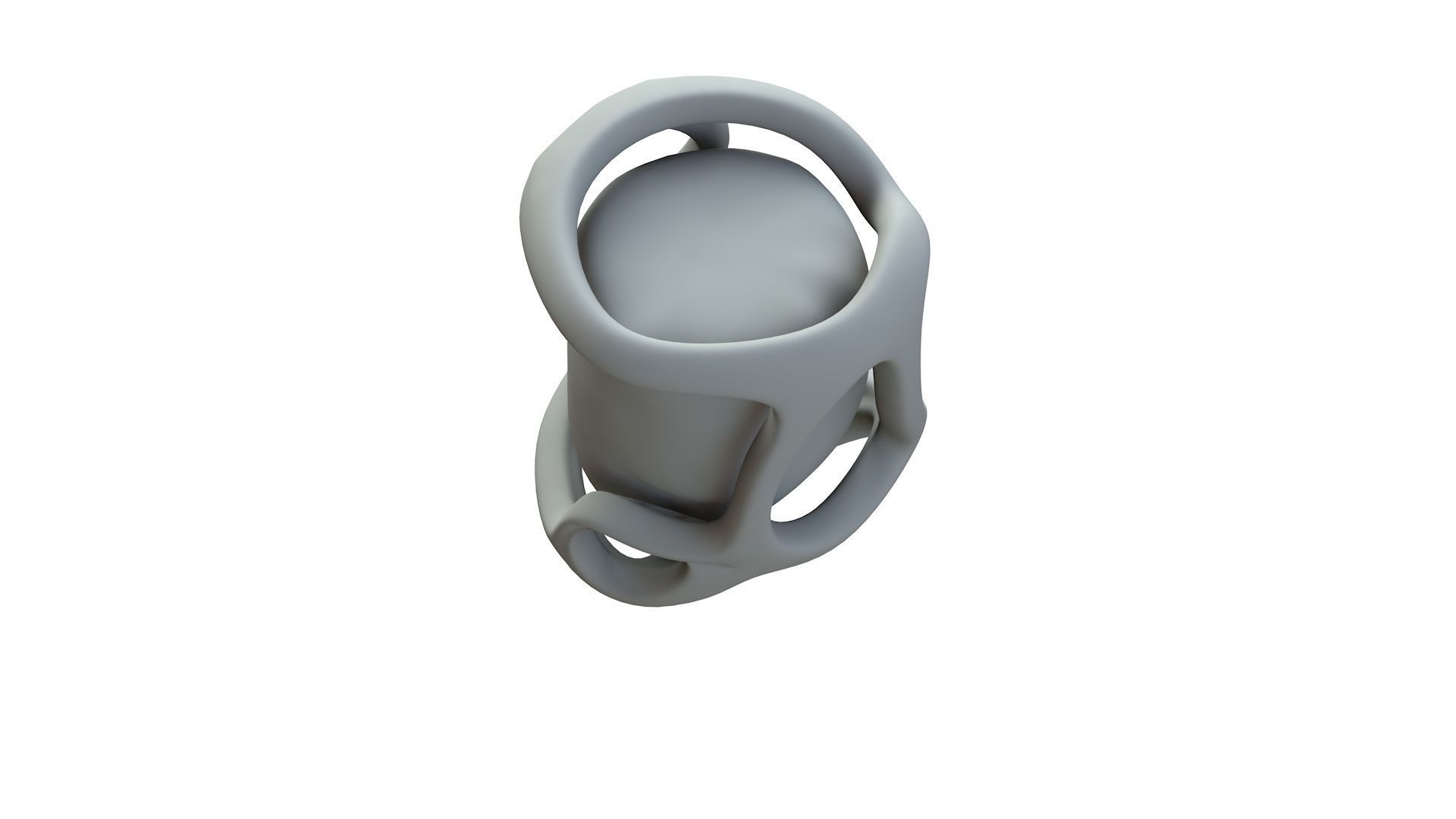 SciFi Shape Object Low Poly 89 Low-poly 3D model_16