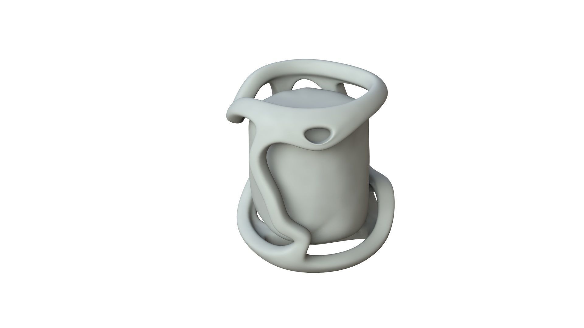 SciFi Shape Object Low Poly 89 Low-poly 3D model_1