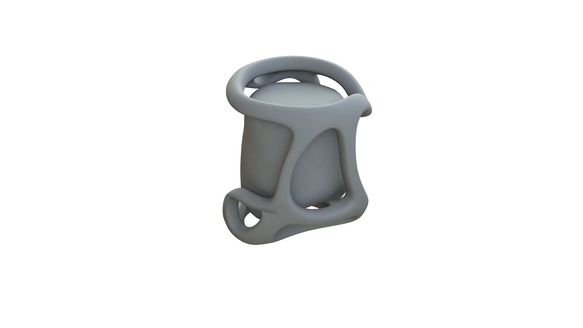 SciFi Shape Object Low Poly 89 Low-poly 3D model_11