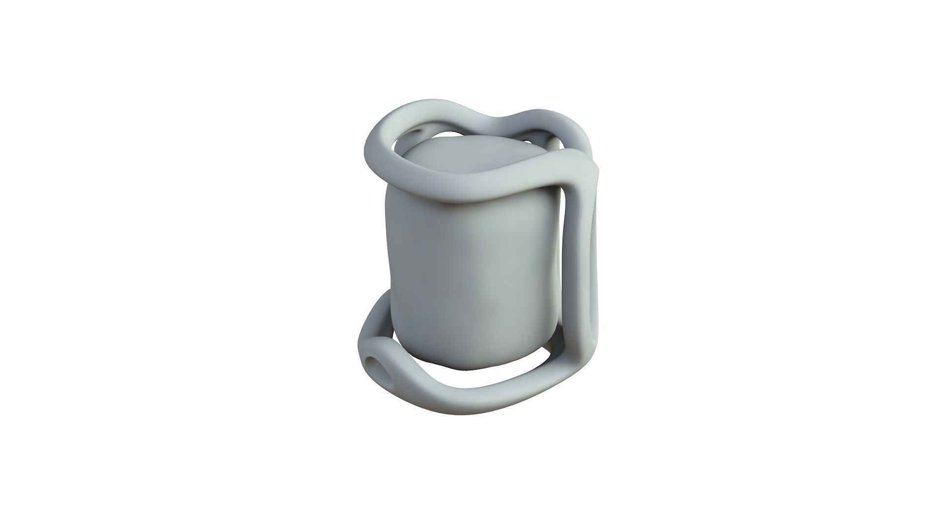 SciFi Shape Object Low Poly  Low-poly 3D model_5