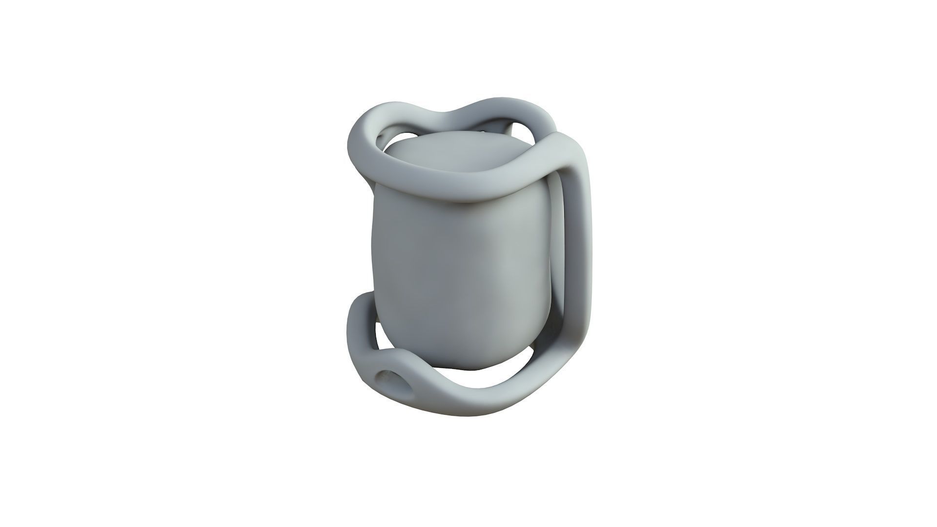 SciFi Shape Object Low Poly  Low-poly 3D model_6