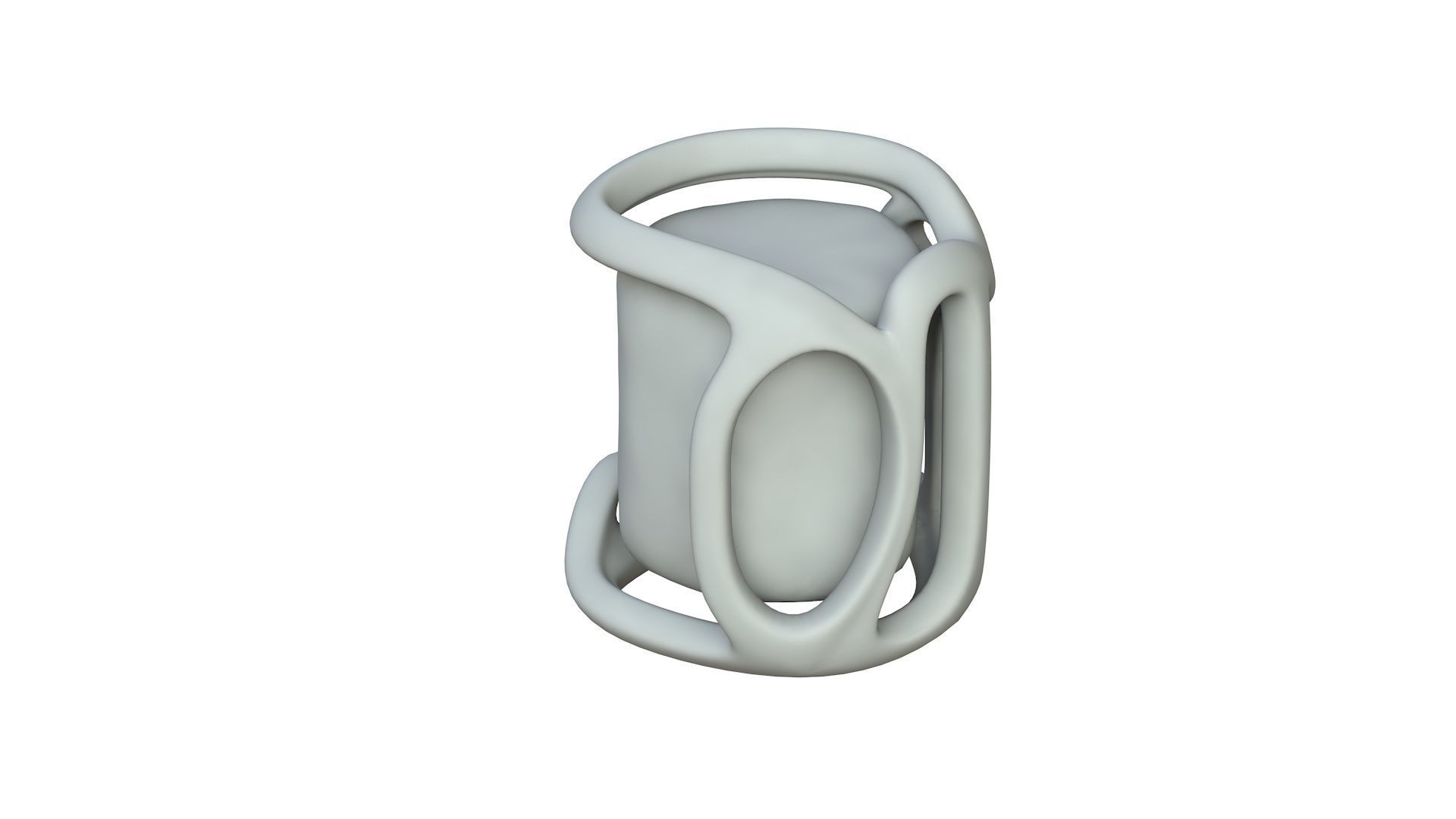 SciFi Shape Object Low Poly  Low-poly 3D model_2