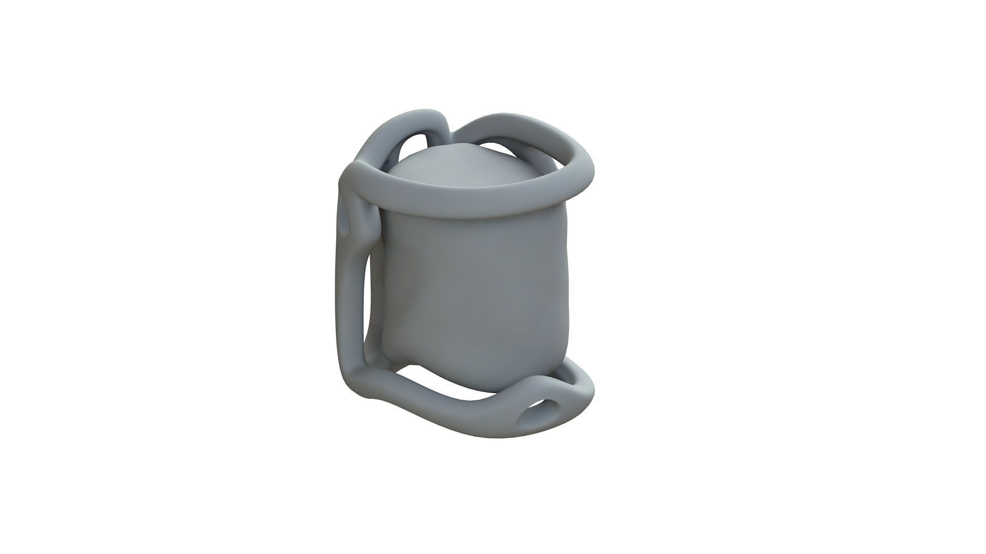 SciFi Shape Object Low Poly  Low-poly 3D model_10