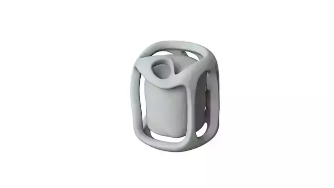 SciFi Shape Object Low Poly 87 Low-poly 3D model