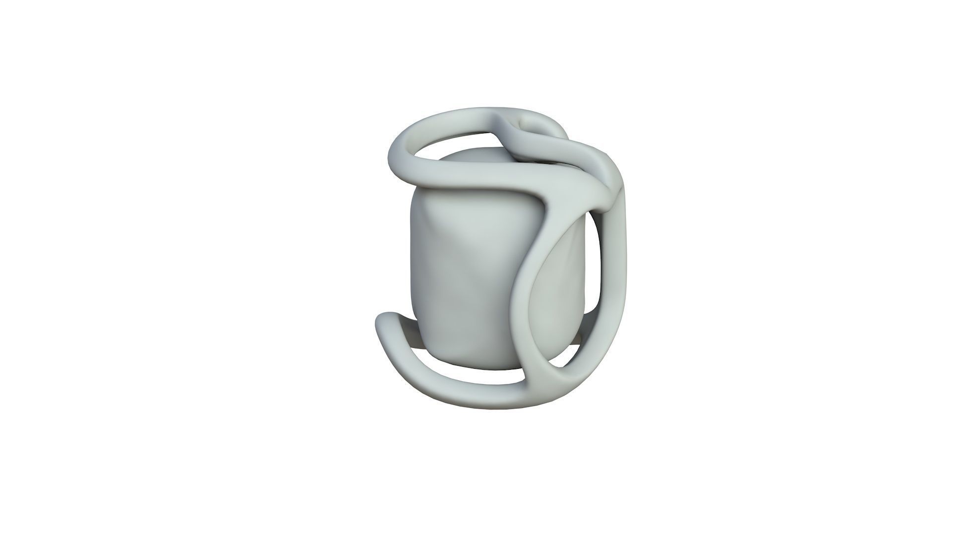 SciFi Shape Object Low Poly86 Low-poly 3D model_3