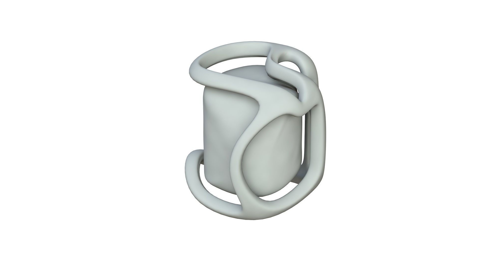 SciFi Shape Object Low Poly86 Low-poly 3D model_2