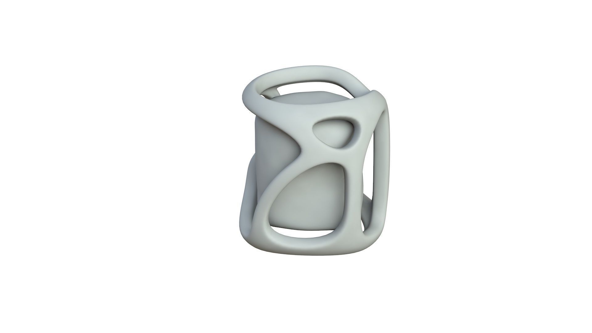 SciFi Shape Object Low Poly Low-poly 3D model_3