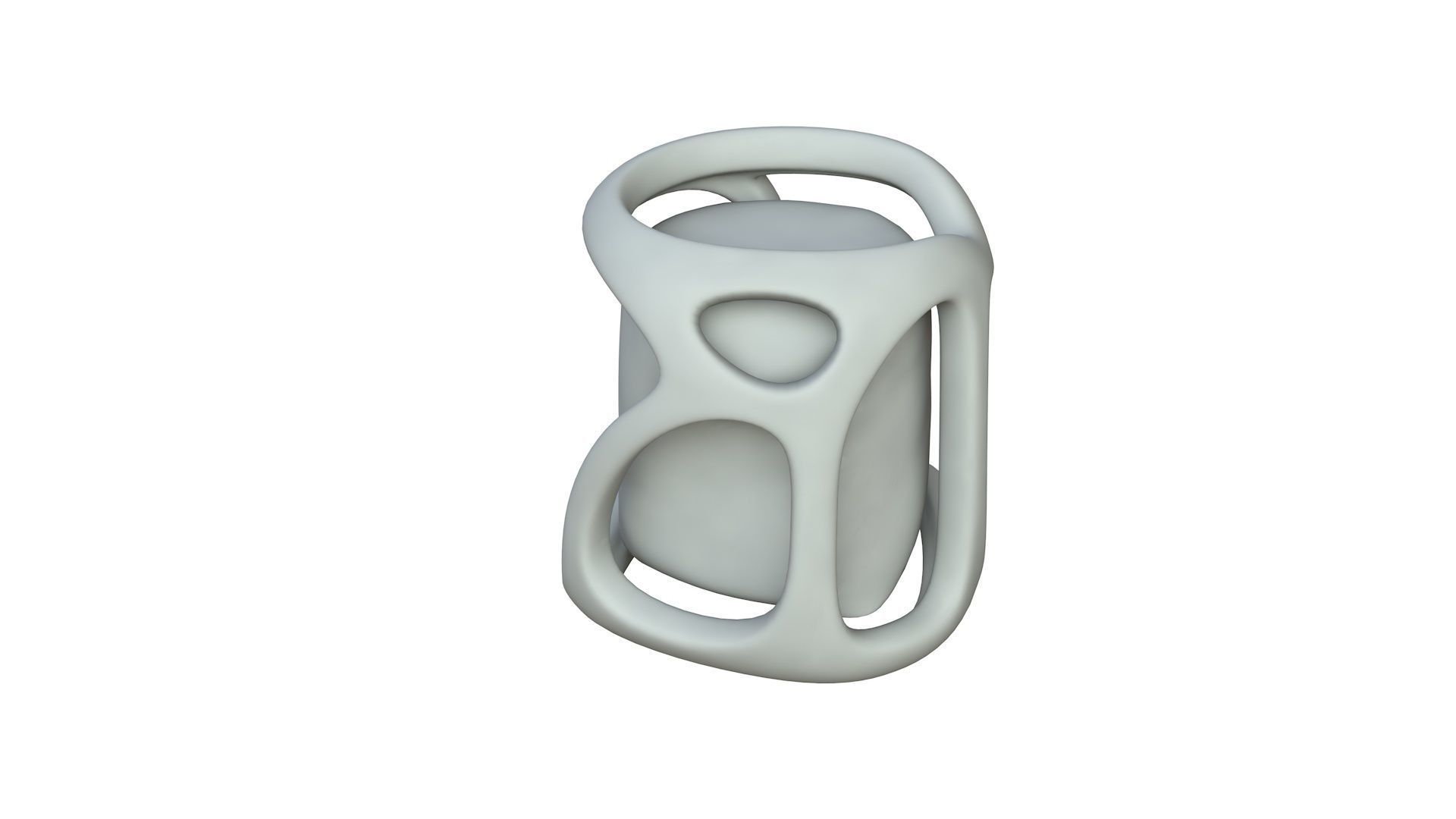 SciFi Shape Object Low Poly Low-poly 3D model_2