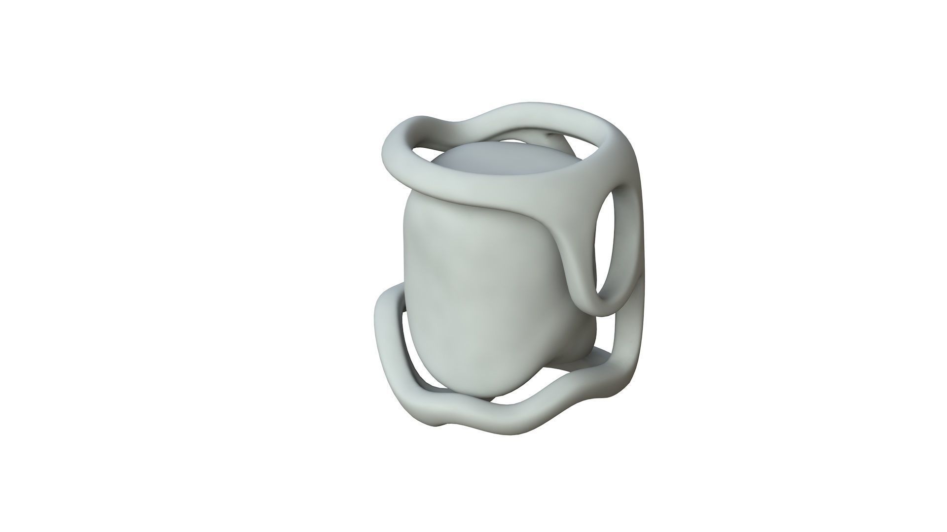 SciFi Shape Object Low Poly Low-poly 3D model_1