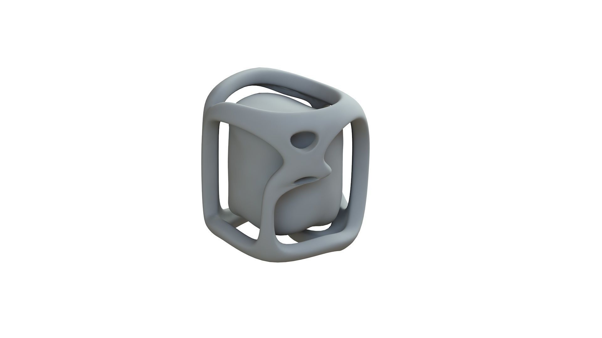 SciFi Shape Object Low Poly Low-poly 3D model_9