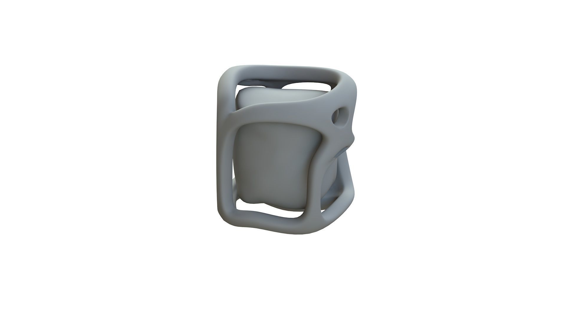SciFi Shape Object Low Poly Low-poly 3D model_12