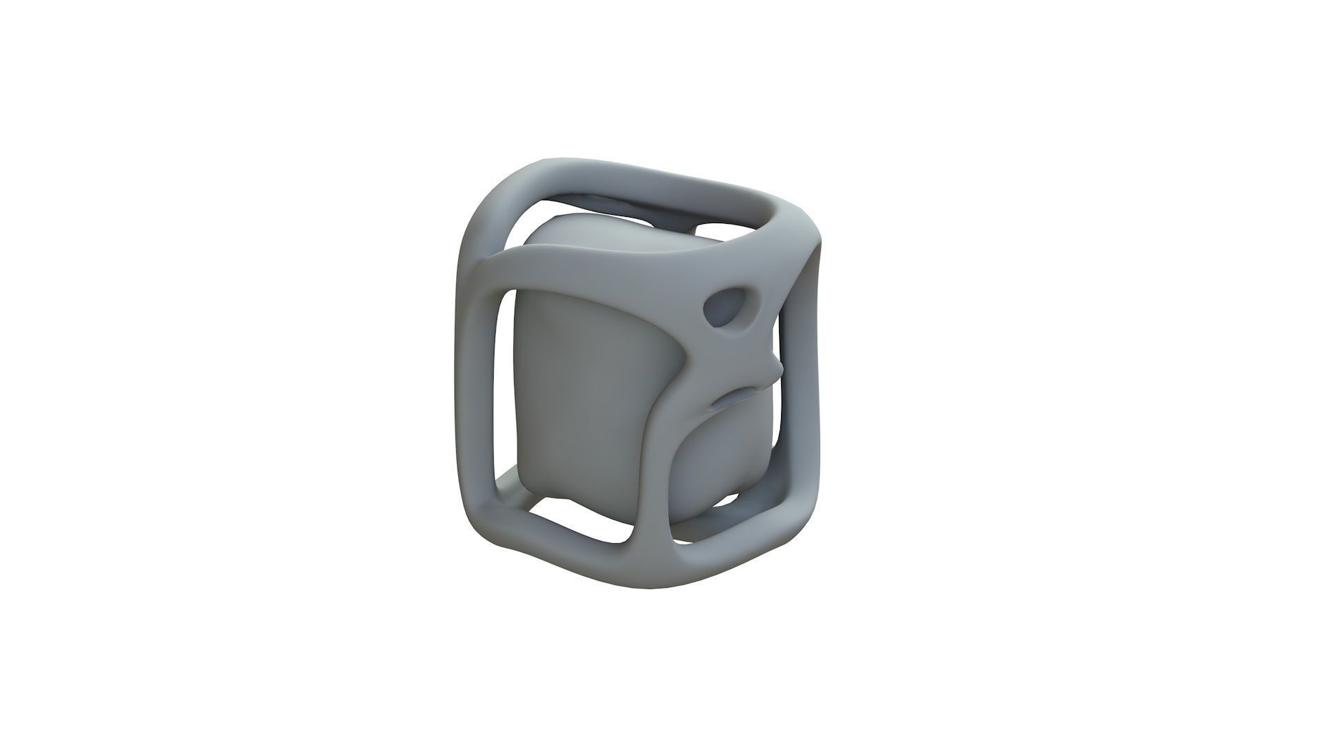SciFi Shape Object Low Poly Low-poly 3D model_10