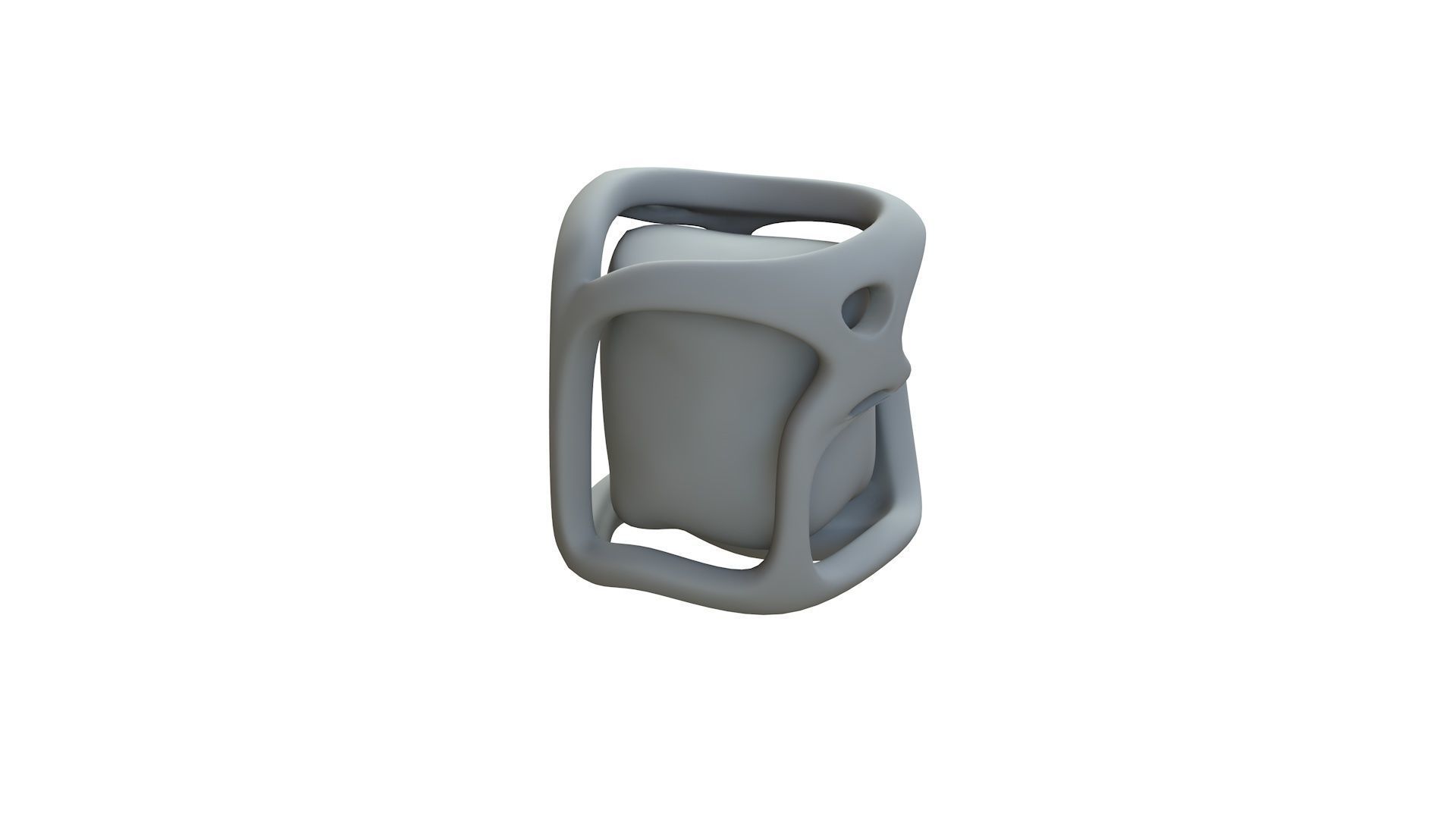 SciFi Shape Object Low Poly Low-poly 3D model_11
