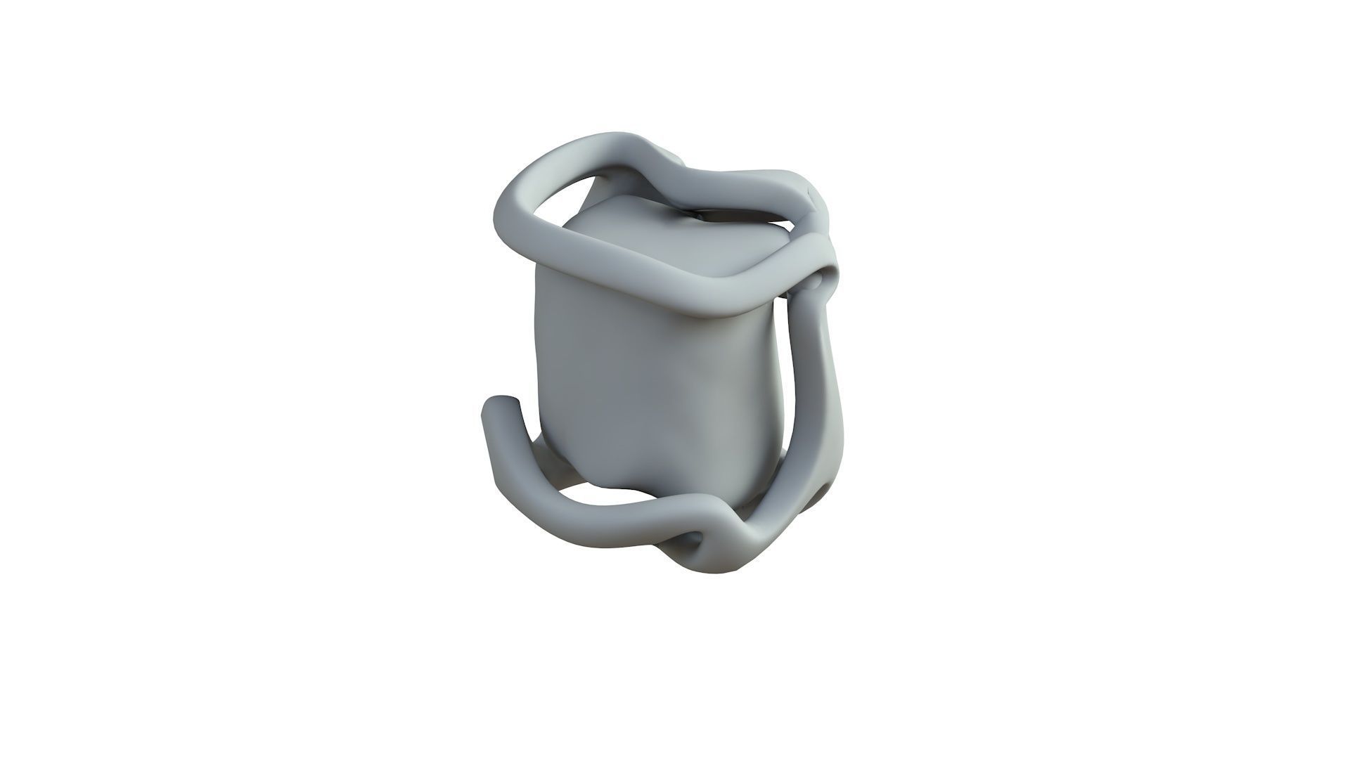 SciFi Shape Object Low Poly Low-poly 3D model_6