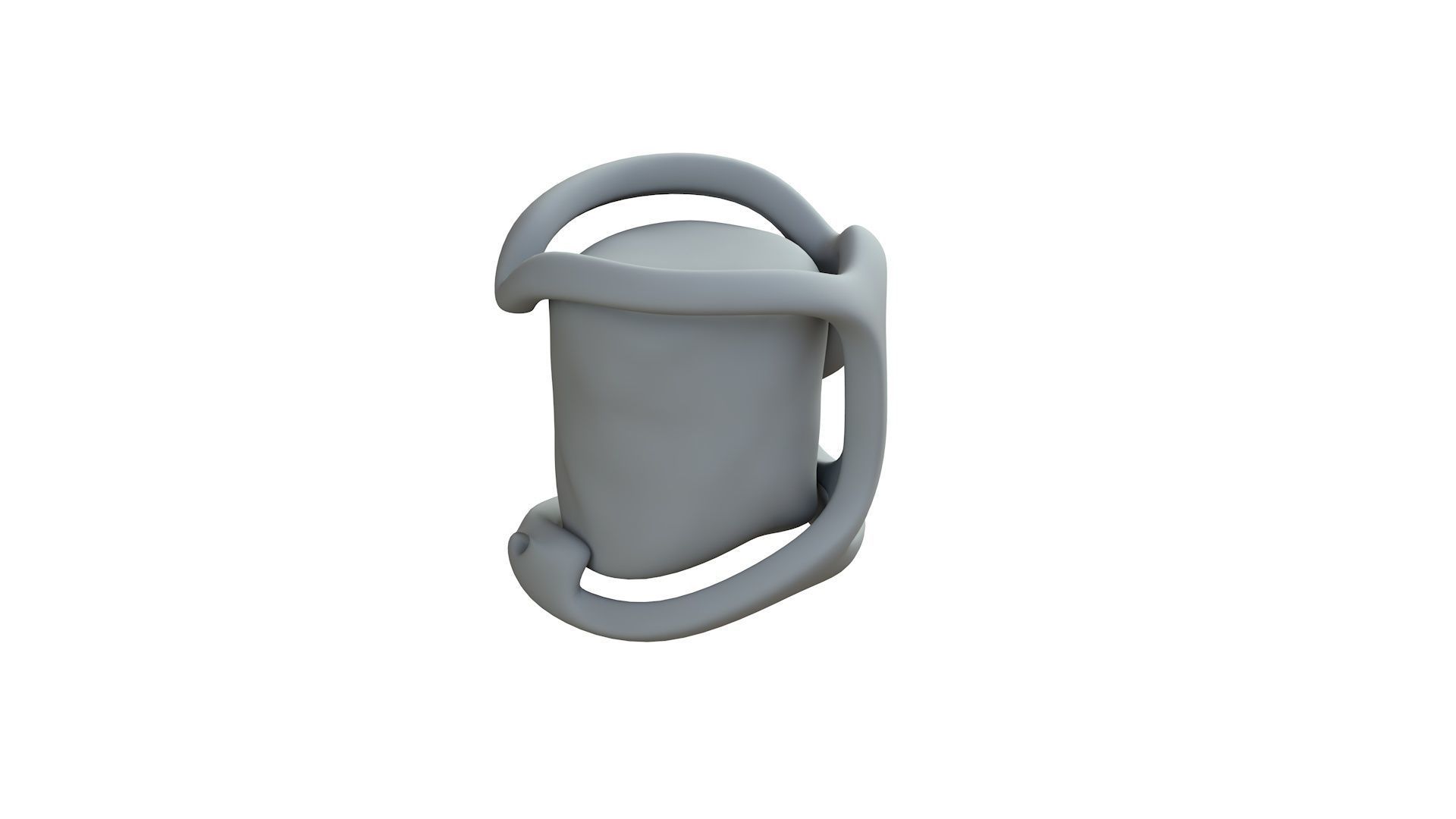 SciFi Shape Object Low Poly Low-poly 3D model_9