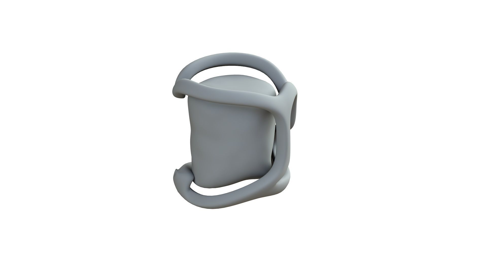 SciFi Shape Object Low Poly Low-poly 3D model_8