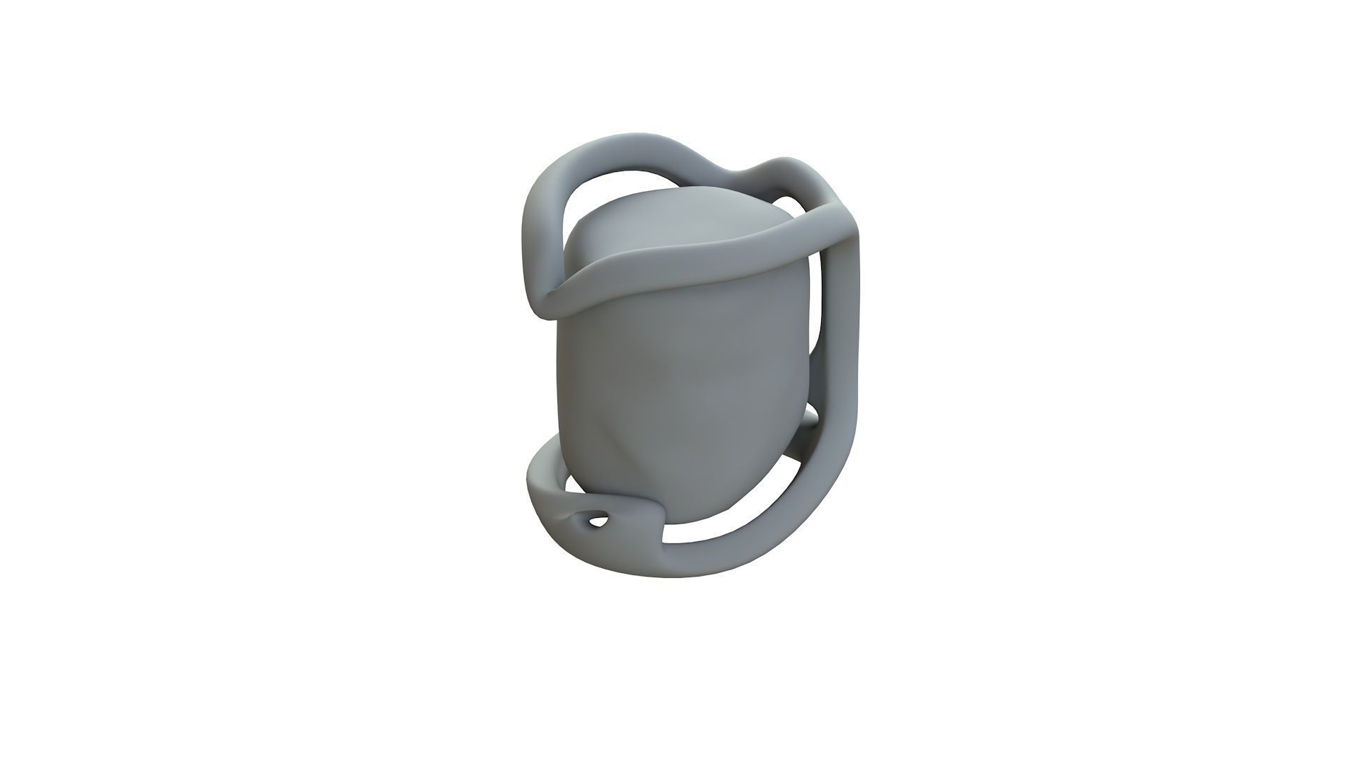 SciFi Shape Object Low Poly Low-poly 3D model_12