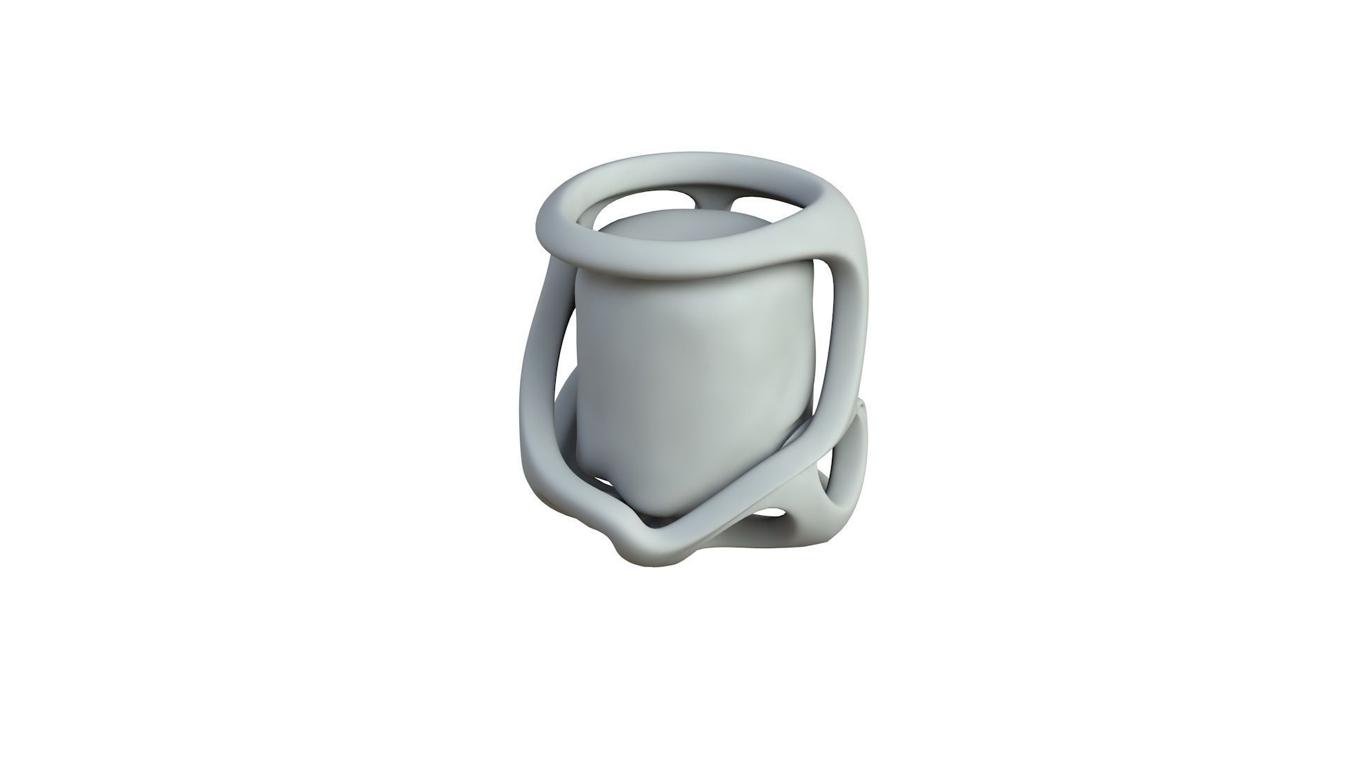 SciFi Shape Object Low Poly Low-poly 3D model_4