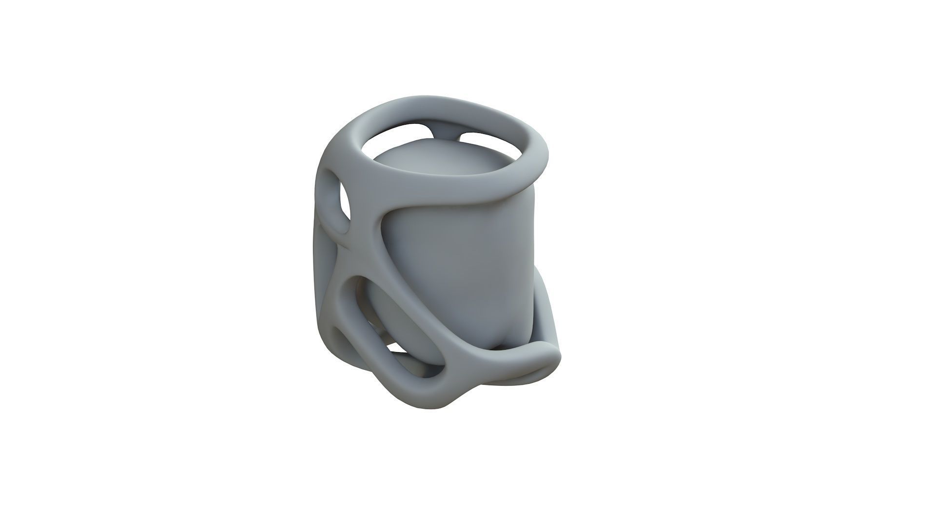 SciFi Shape Object Low Poly Low-poly 3D model_9