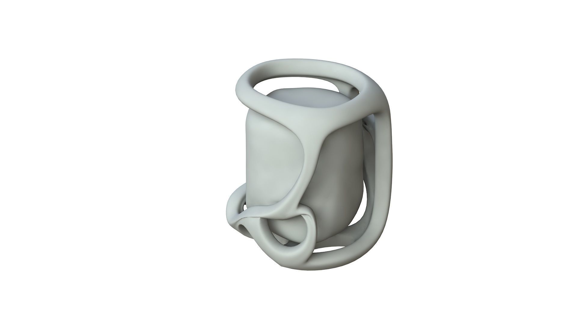 SciFi Shape Object Low Poly Low-poly 3D model_1