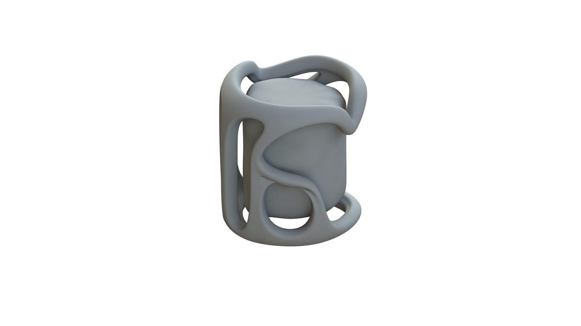 SciFi Shape Object Low Poly Low-poly 3D model_12