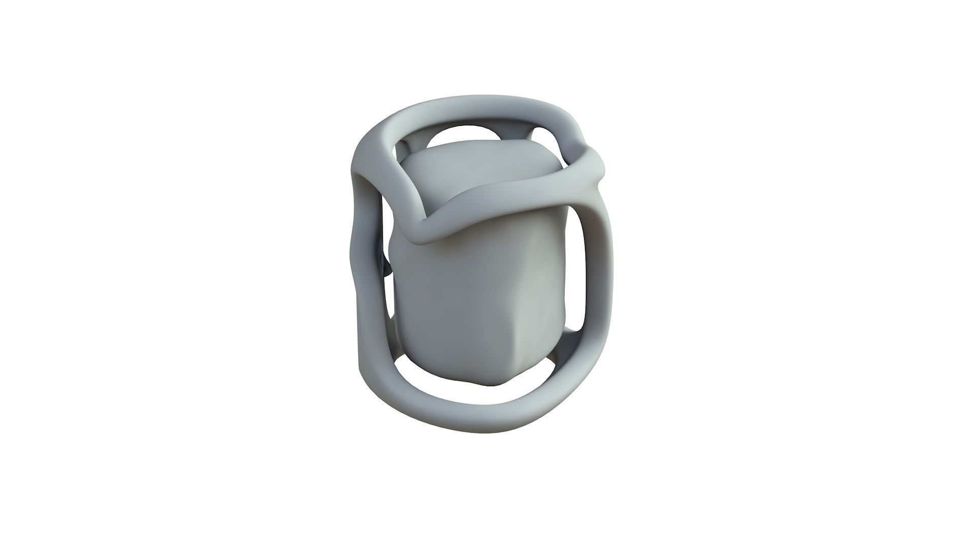 SciFi Shape Object Low Poly Low-poly 3D model_6