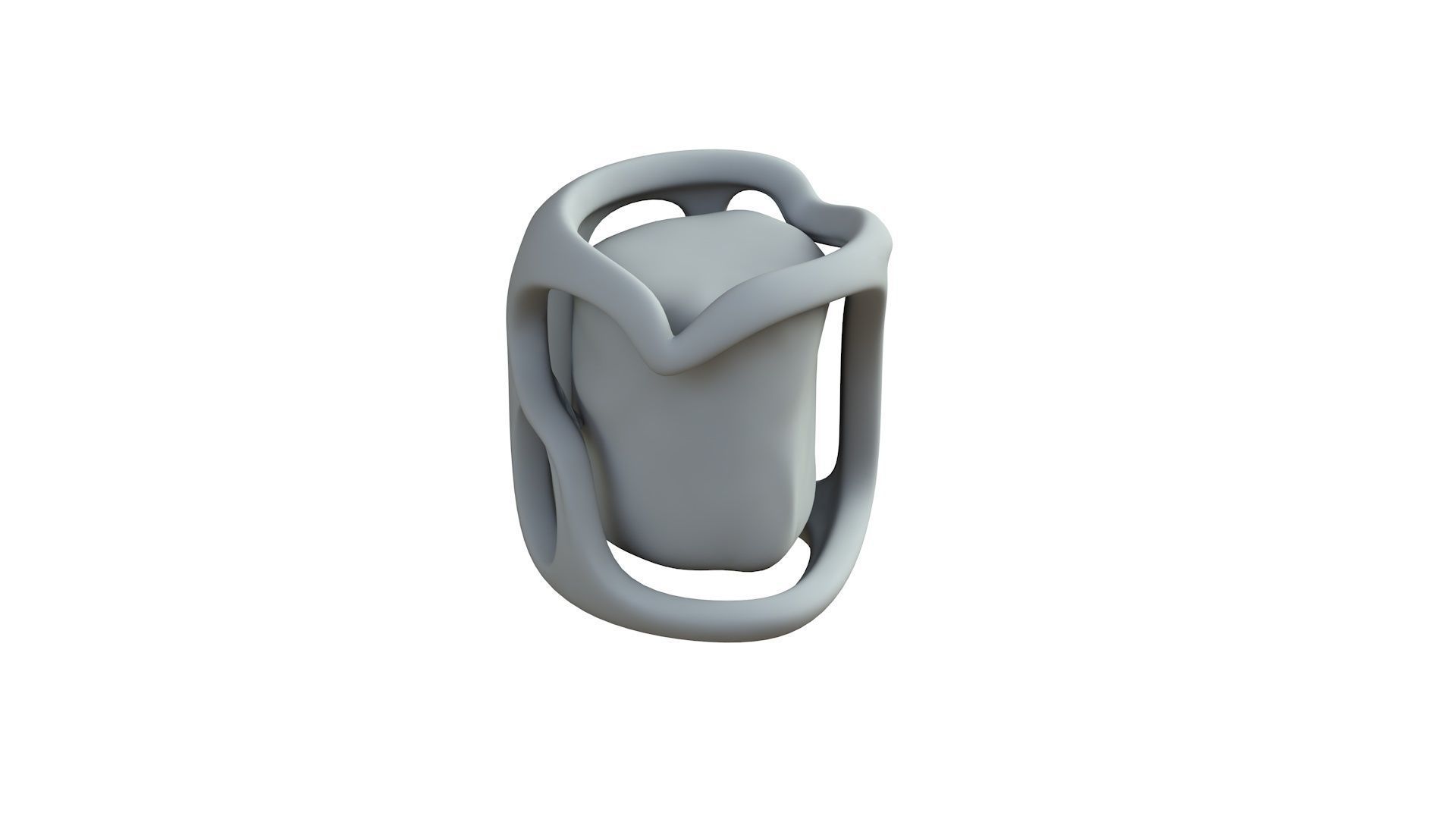 SciFi Shape Object Low Poly Low-poly 3D model_7