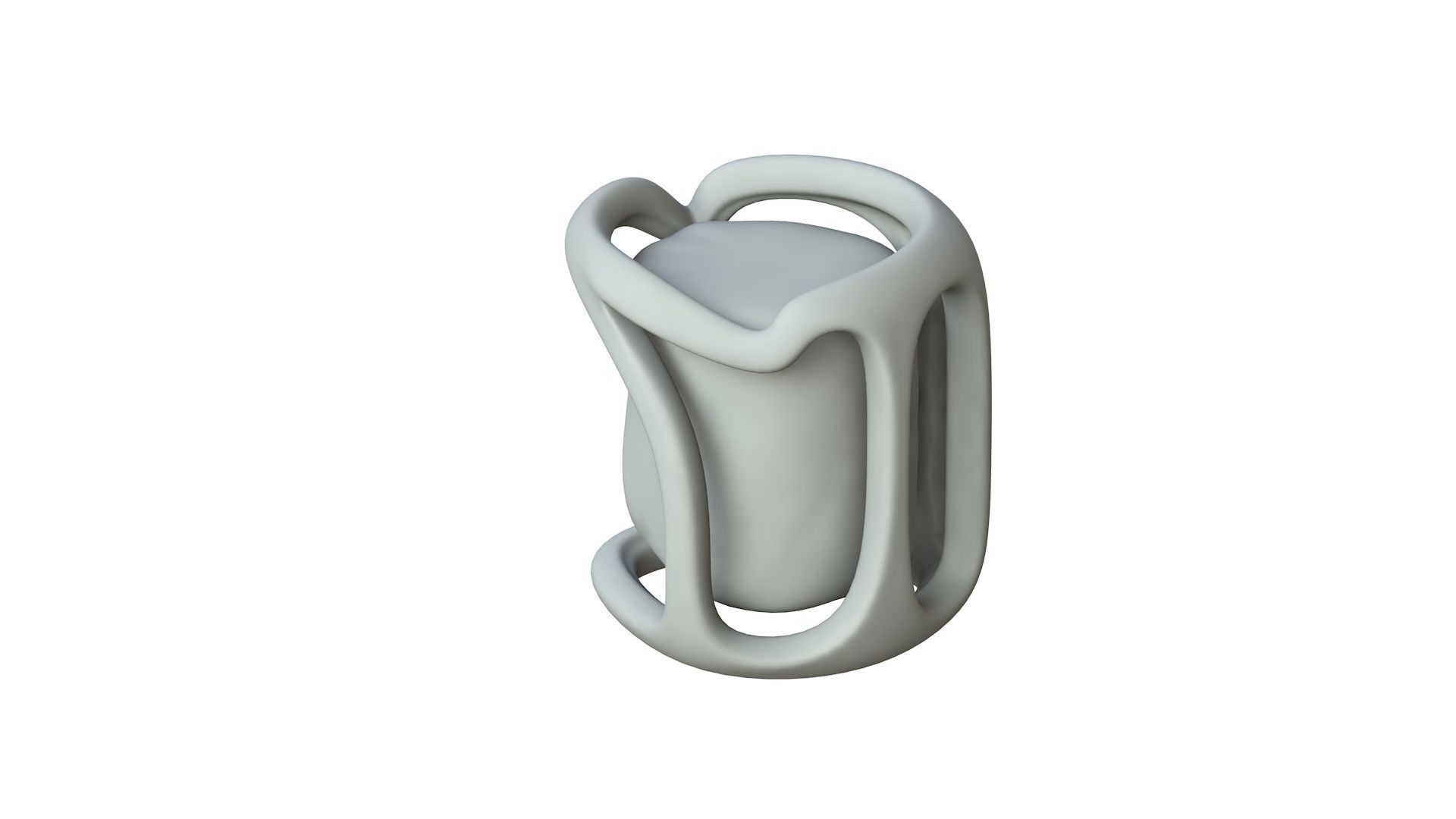 SciFi Shape Object Low Poly Low-poly 3D model_1