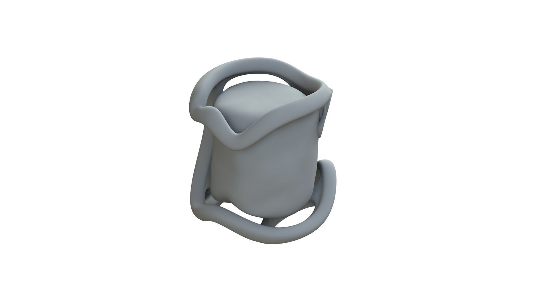 SciFi Shape Object Low Poly Low-poly 3D model_10