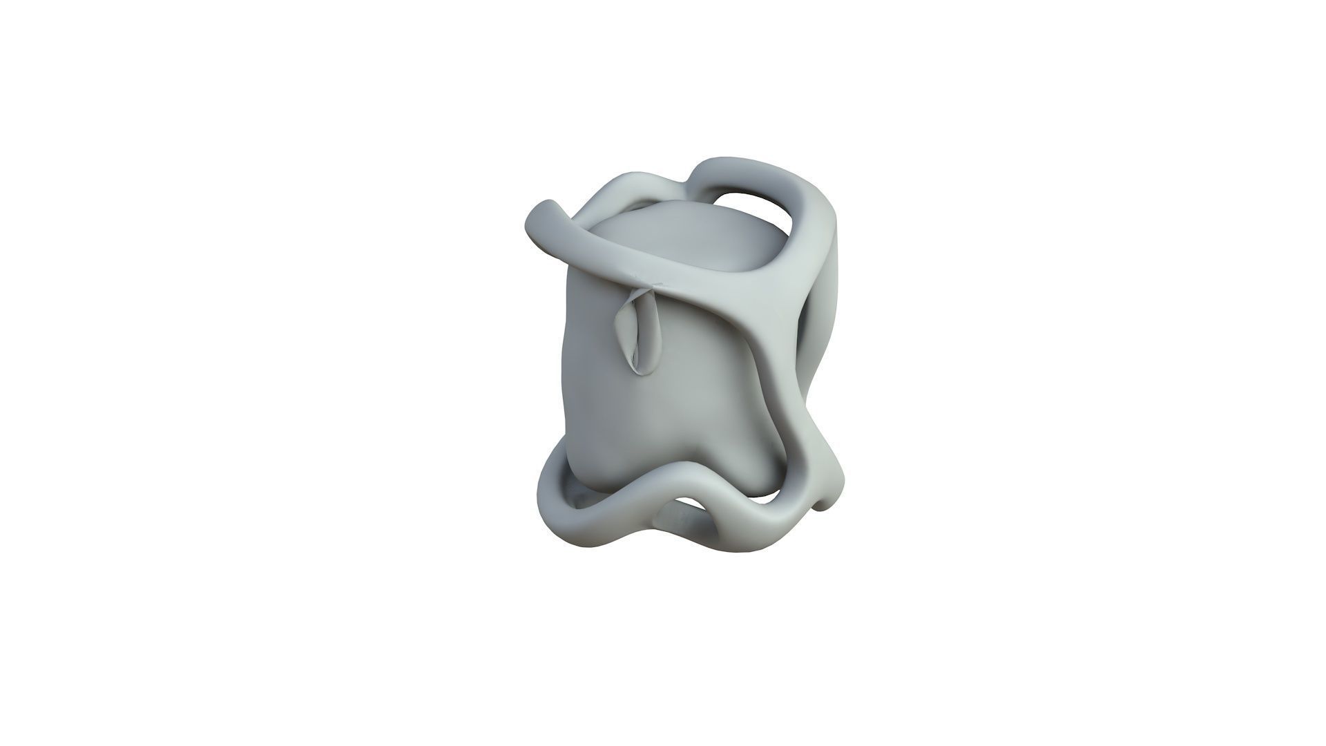 SciFi Shape Object Low Poly Low-poly 3D model_4