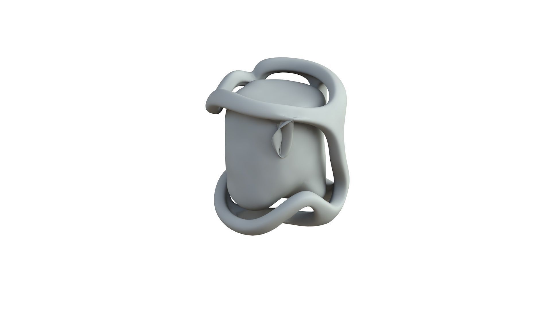 SciFi Shape Object Low Poly Low-poly 3D model_5