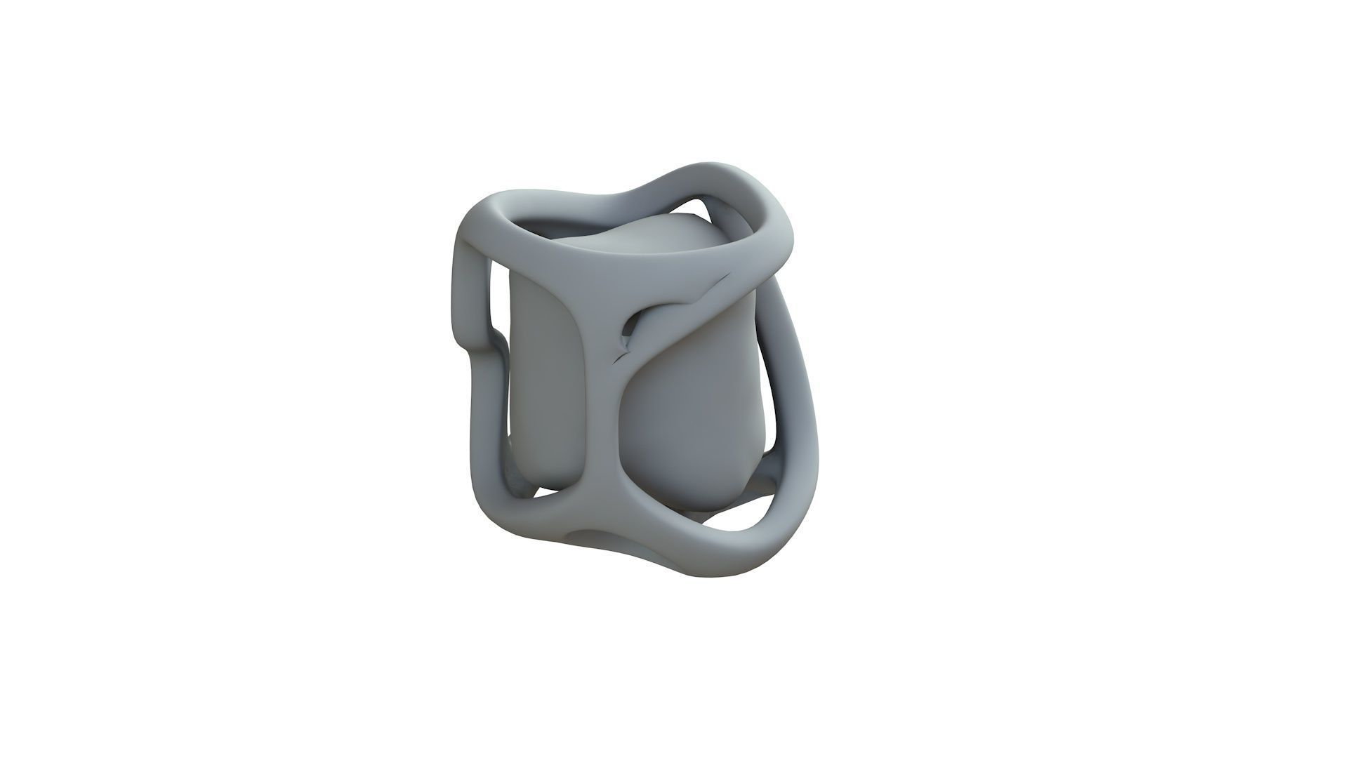 SciFi Shape Object Low Poly Low-poly 3D model_9