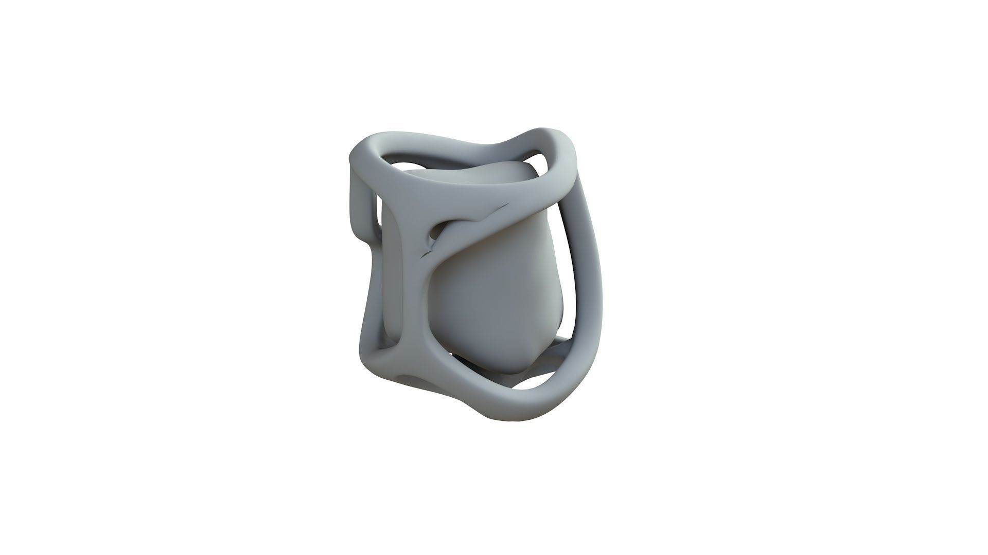 SciFi Shape Object Low Poly Low-poly 3D model_8