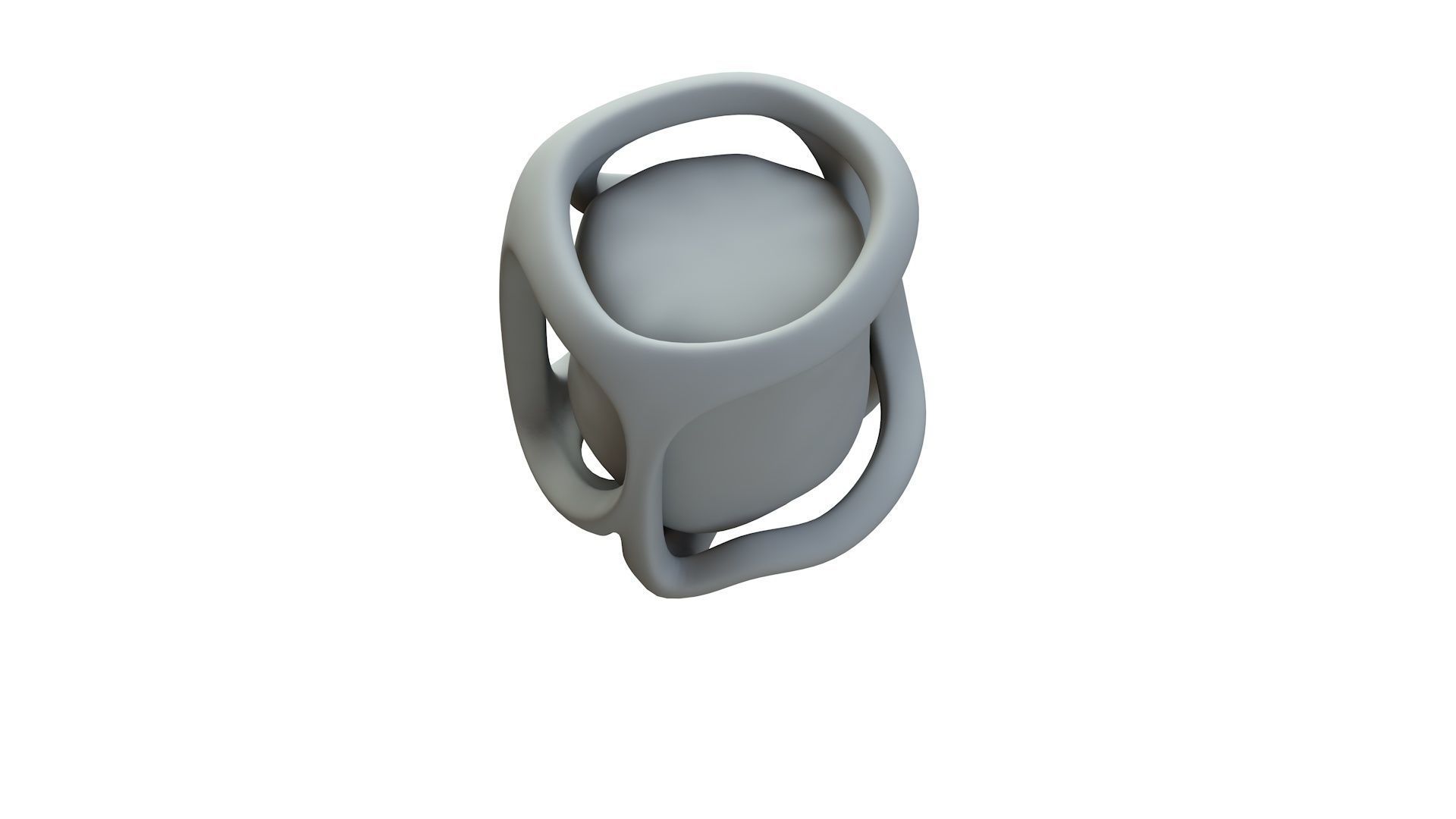 SciFi Shape Object Low Poly Low-poly 3D model_17