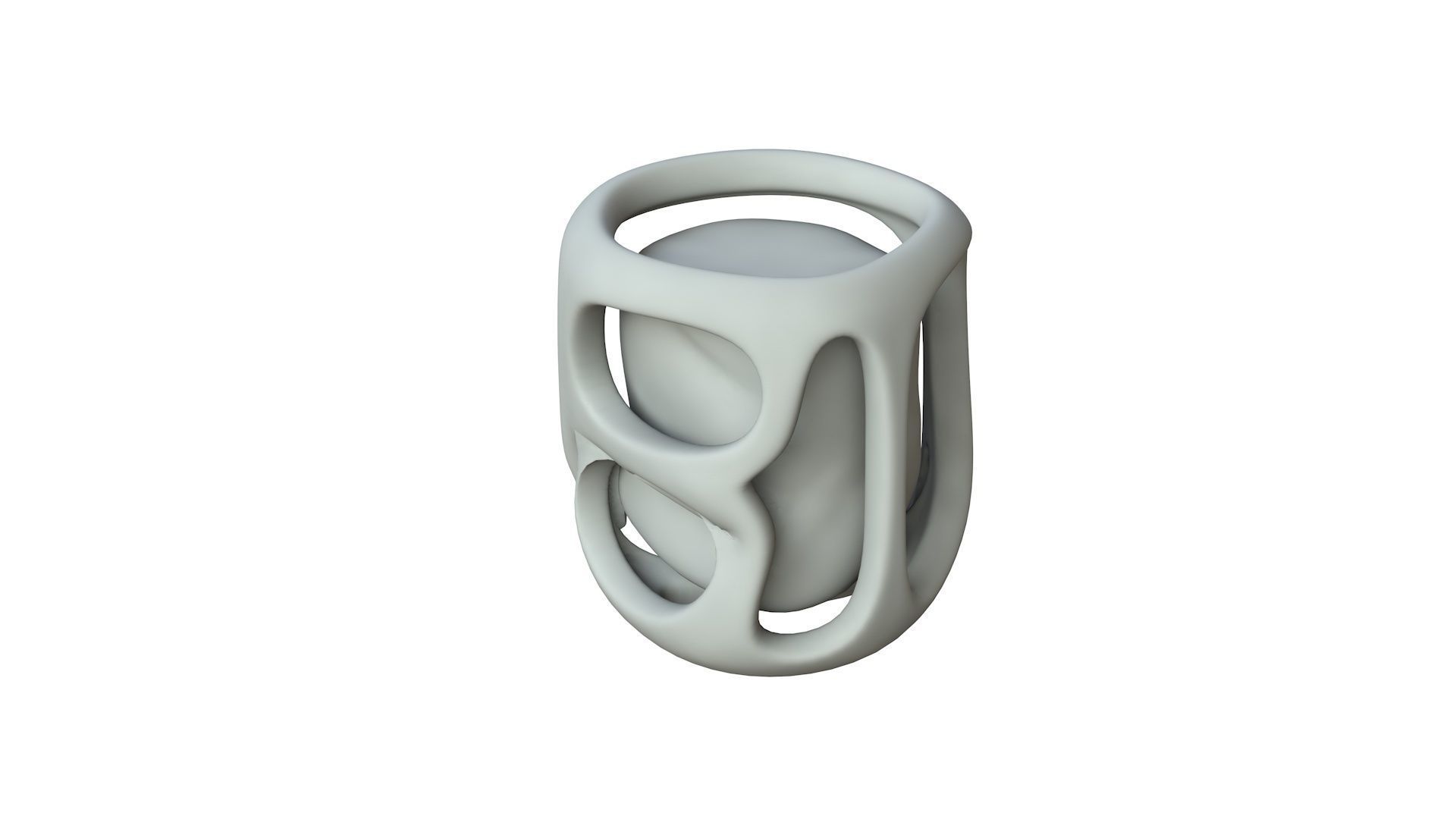 SciFi Shape Object Low Poly Low-poly 3D model_1