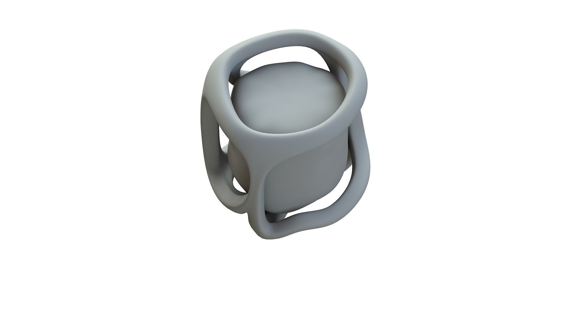 SciFi Shape Object Low Poly Low-poly 3D model_15