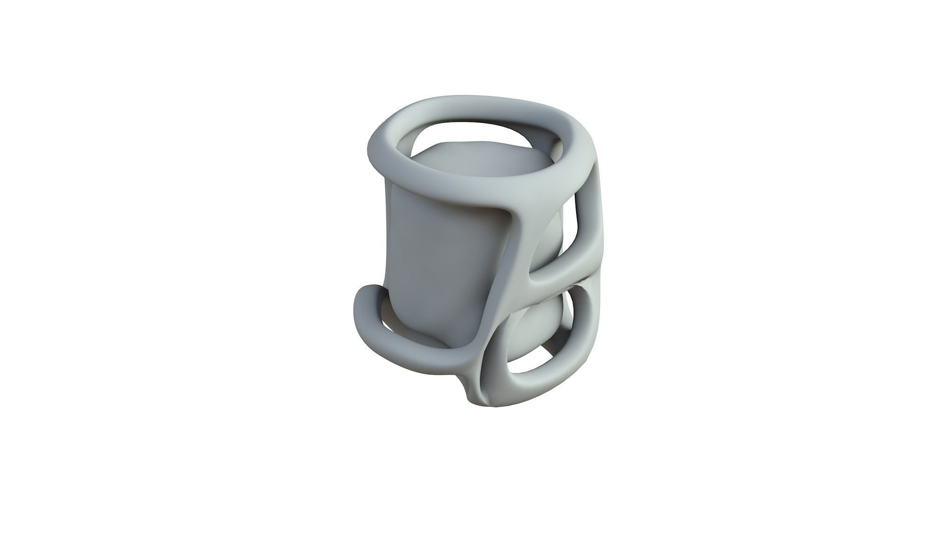 SciFi Shape Object Low Poly Low-poly 3D model_5