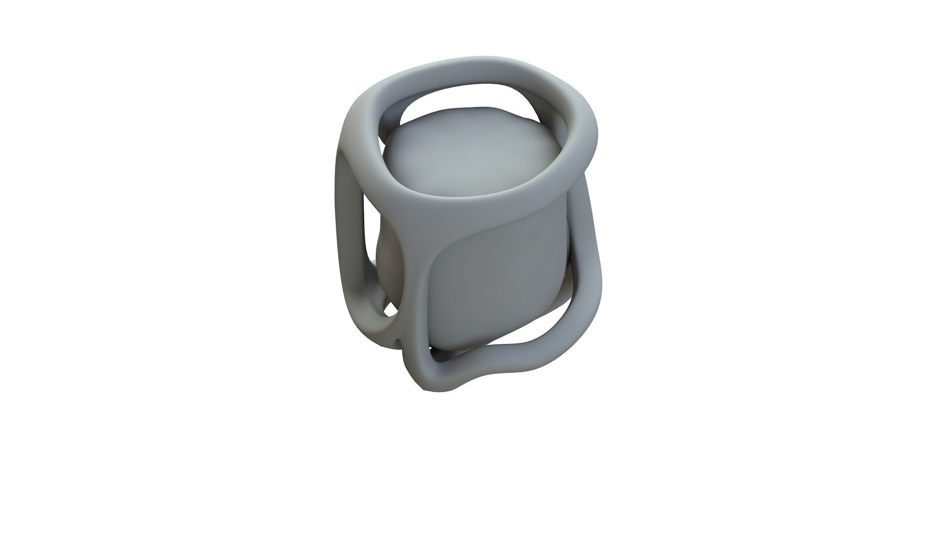 SciFi Shape Object Low Poly Low-poly 3D model_14