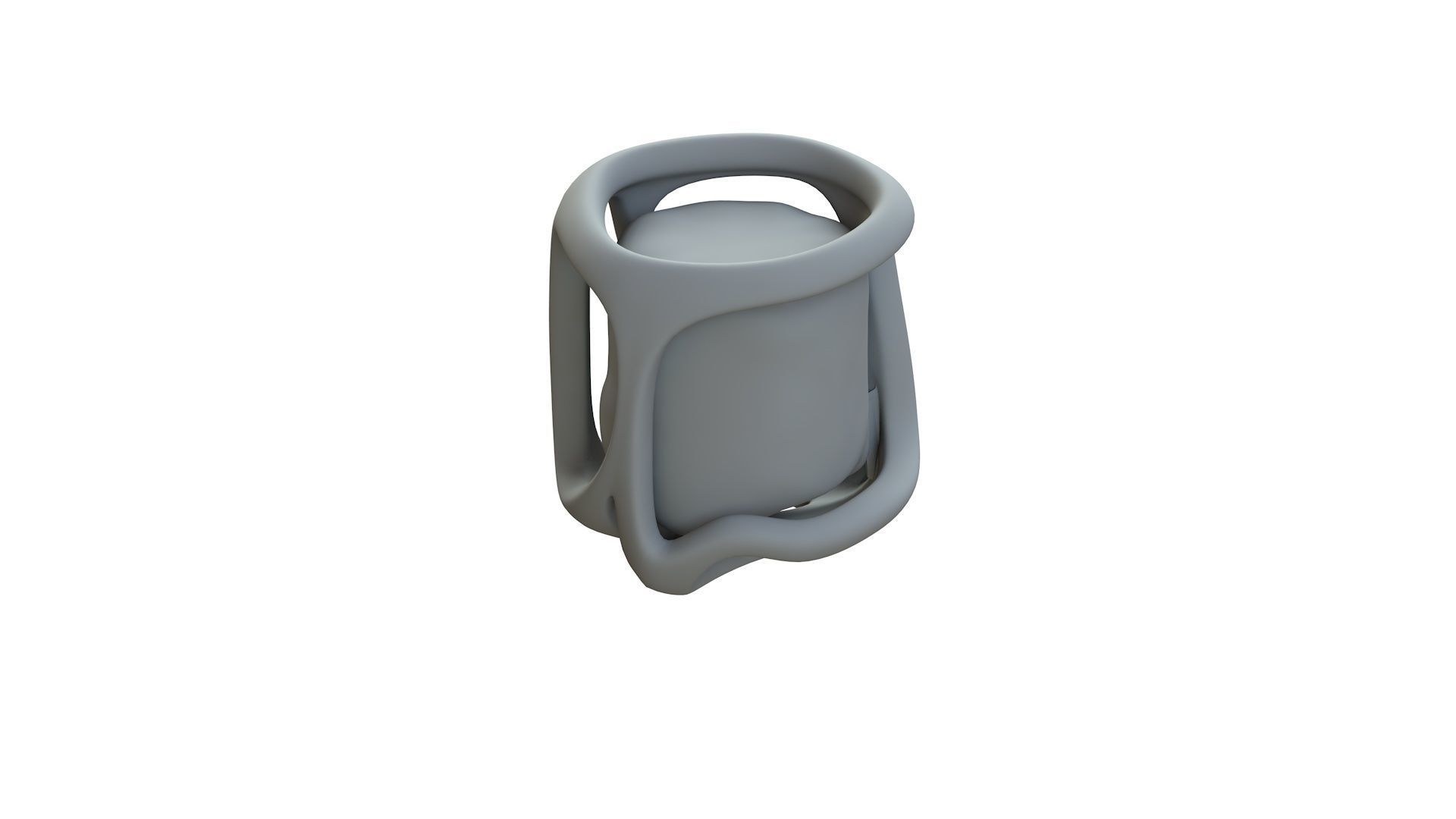SciFi Shape Object Low Poly Low-poly 3D model_12