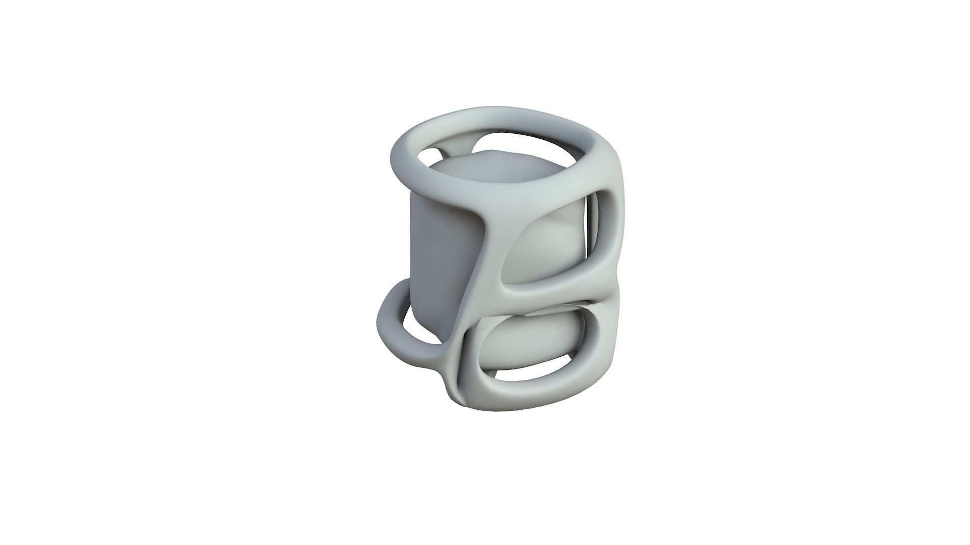 SciFi Shape Object Low Poly Low-poly 3D model_4