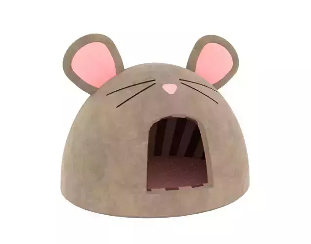 Mouse Meow Hut Cat Hut Cat Tent Brown