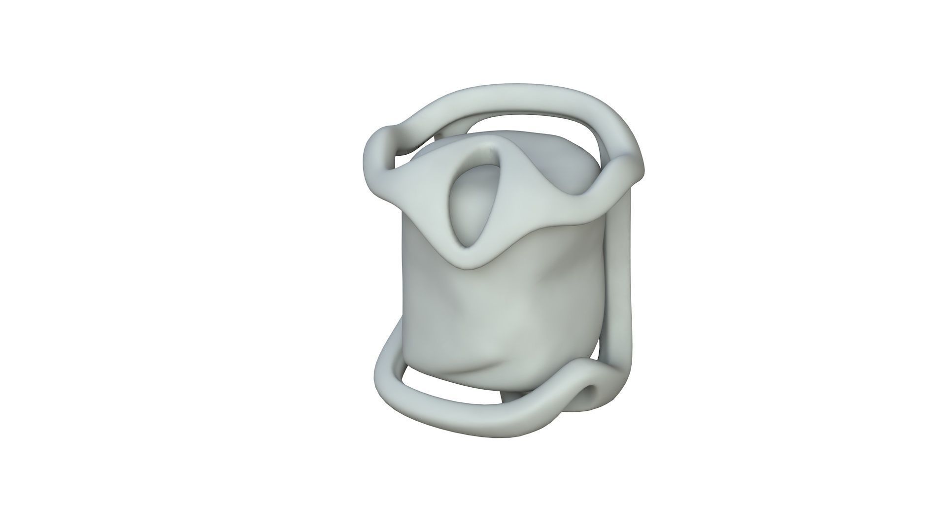 SciFi Shape Object Low Poly Low-poly 3D model_2