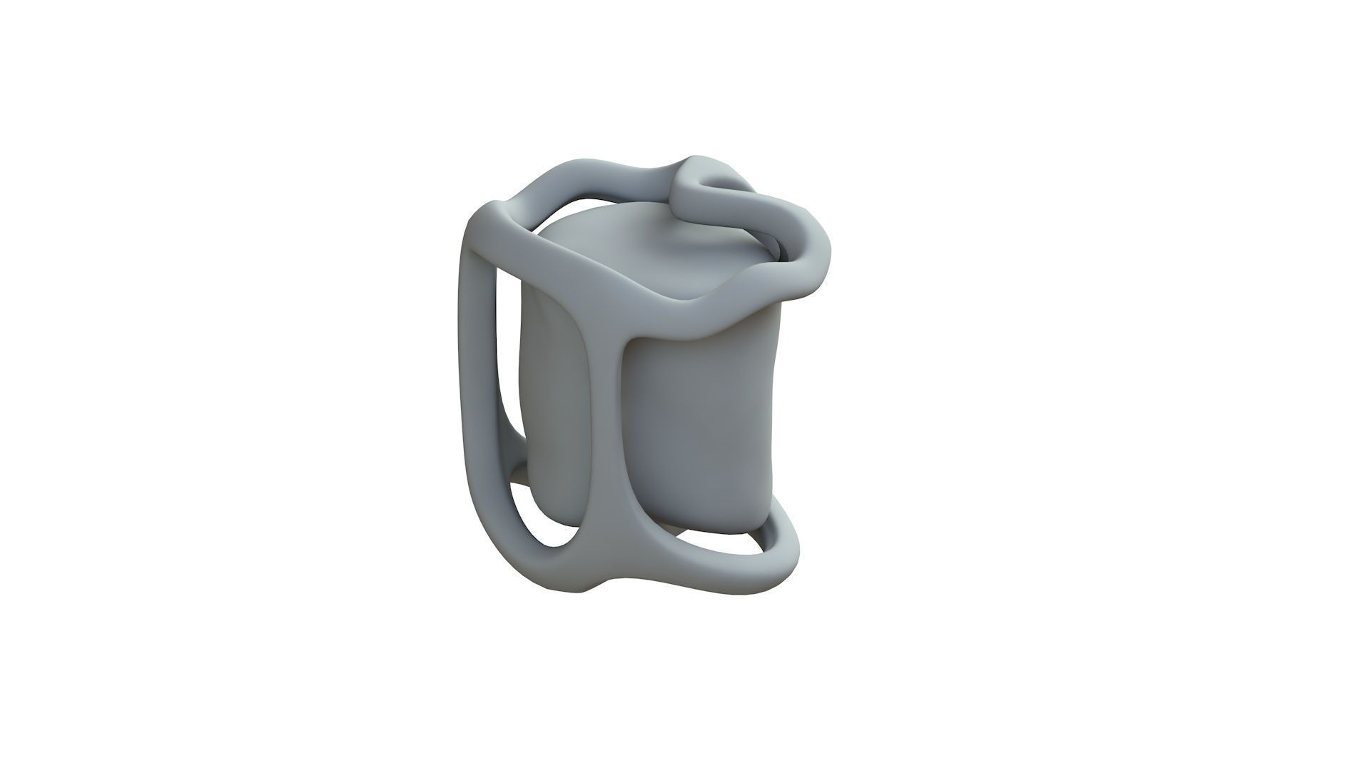 SciFi Shape Object Low Poly Low-poly 3D model_9