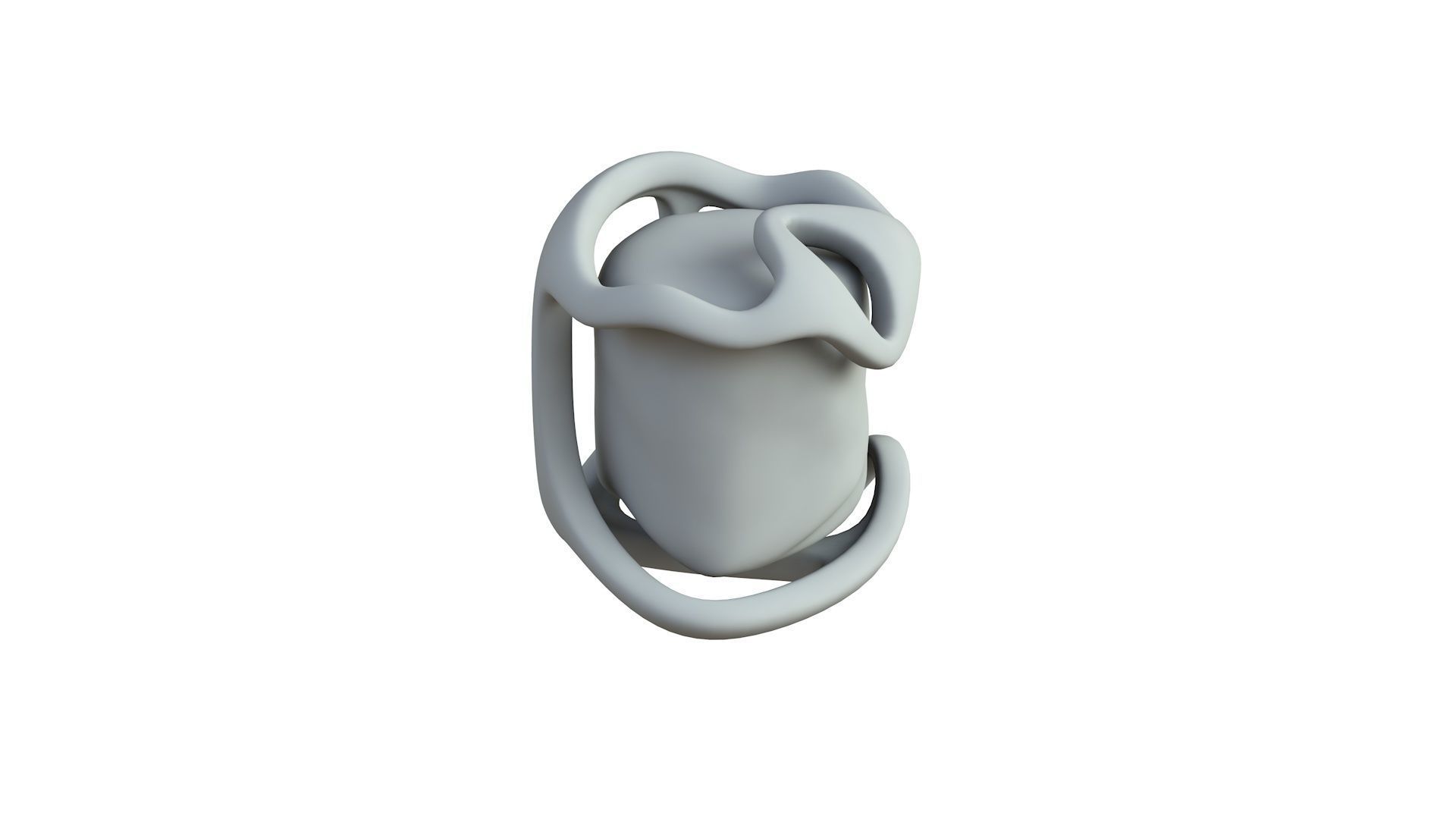 SciFi Shape Object Low Poly Low-poly 3D model_5