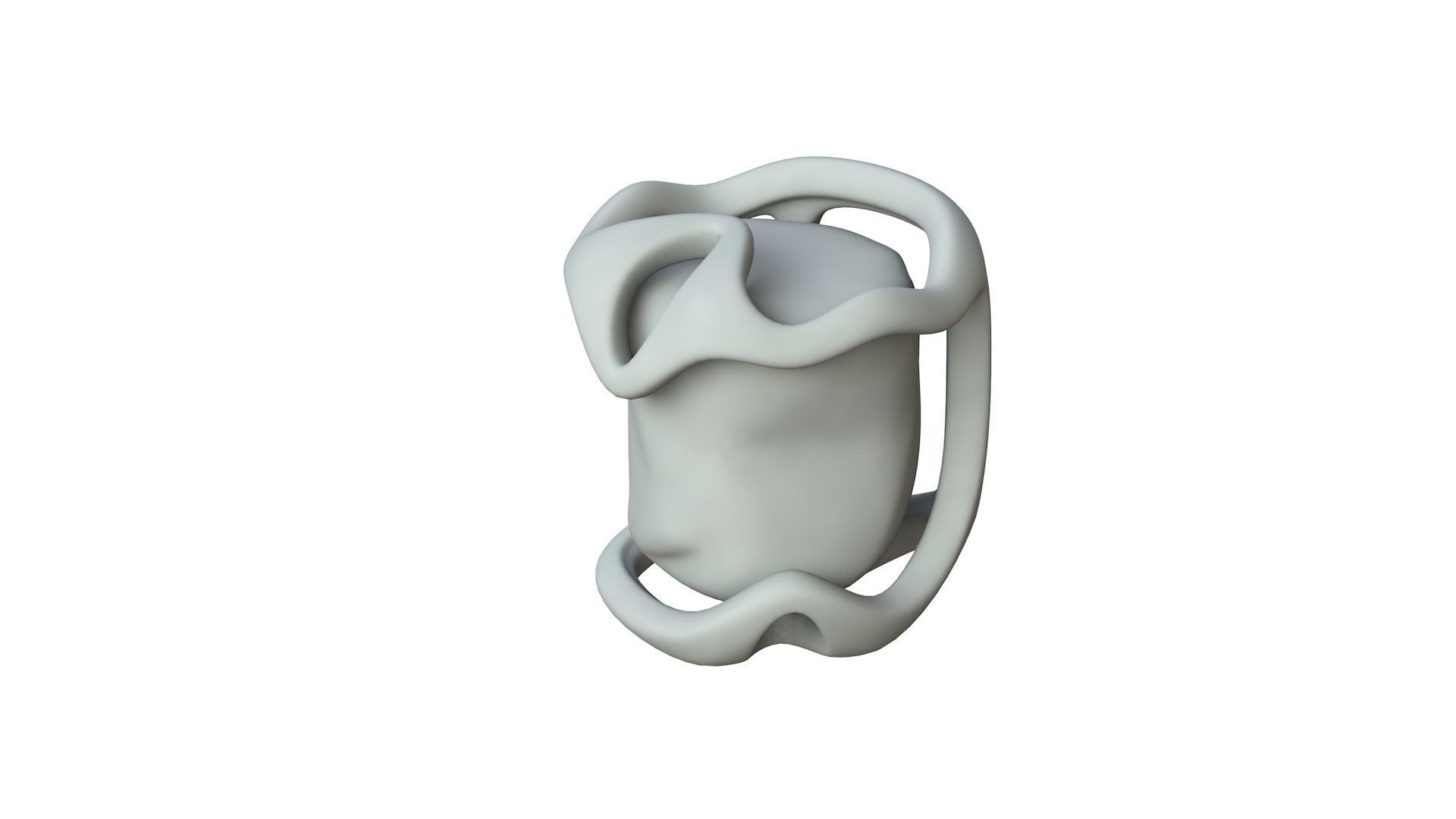 SciFi Shape Object Low Poly Low-poly 3D model_1