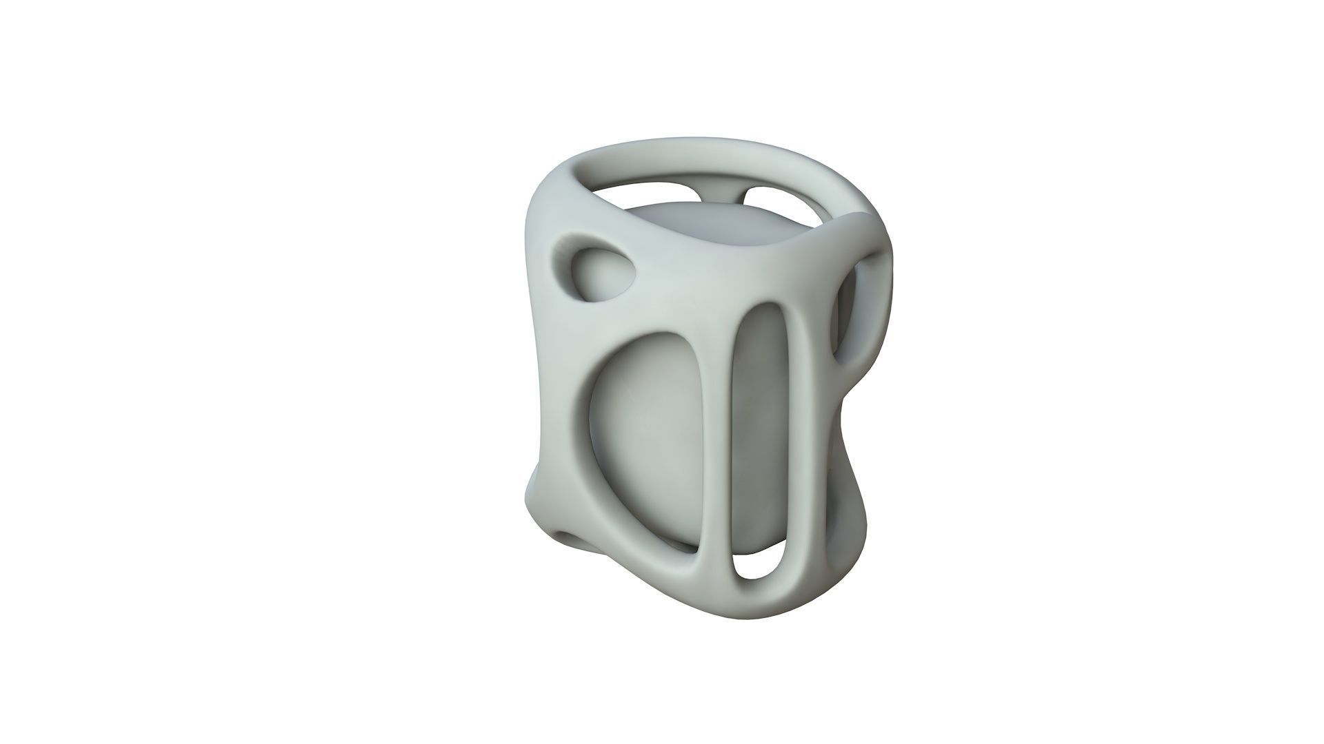 SciFi Shape Object Low Poly Low-poly 3D model_1