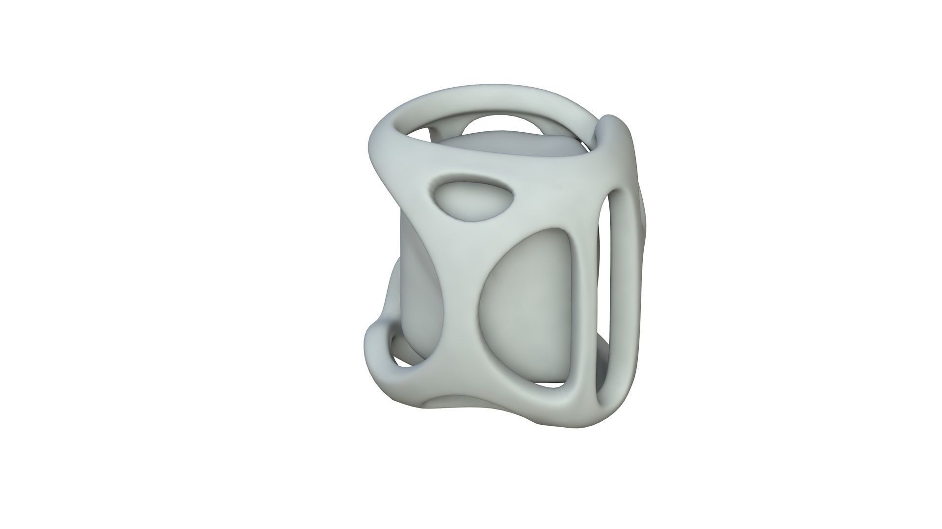 SciFi Shape Object Low Poly Low-poly 3D model_2