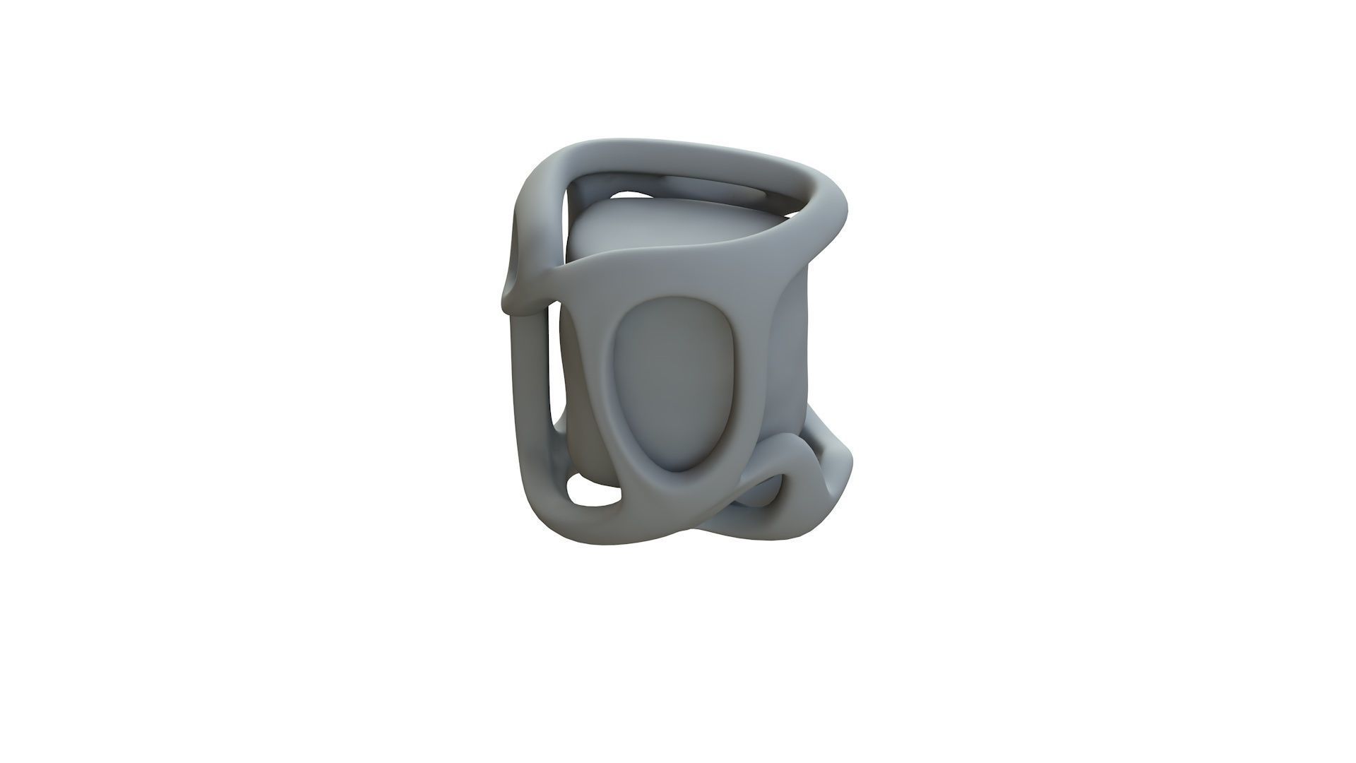 SciFi Shape Object Low Poly Low-poly 3D model_12