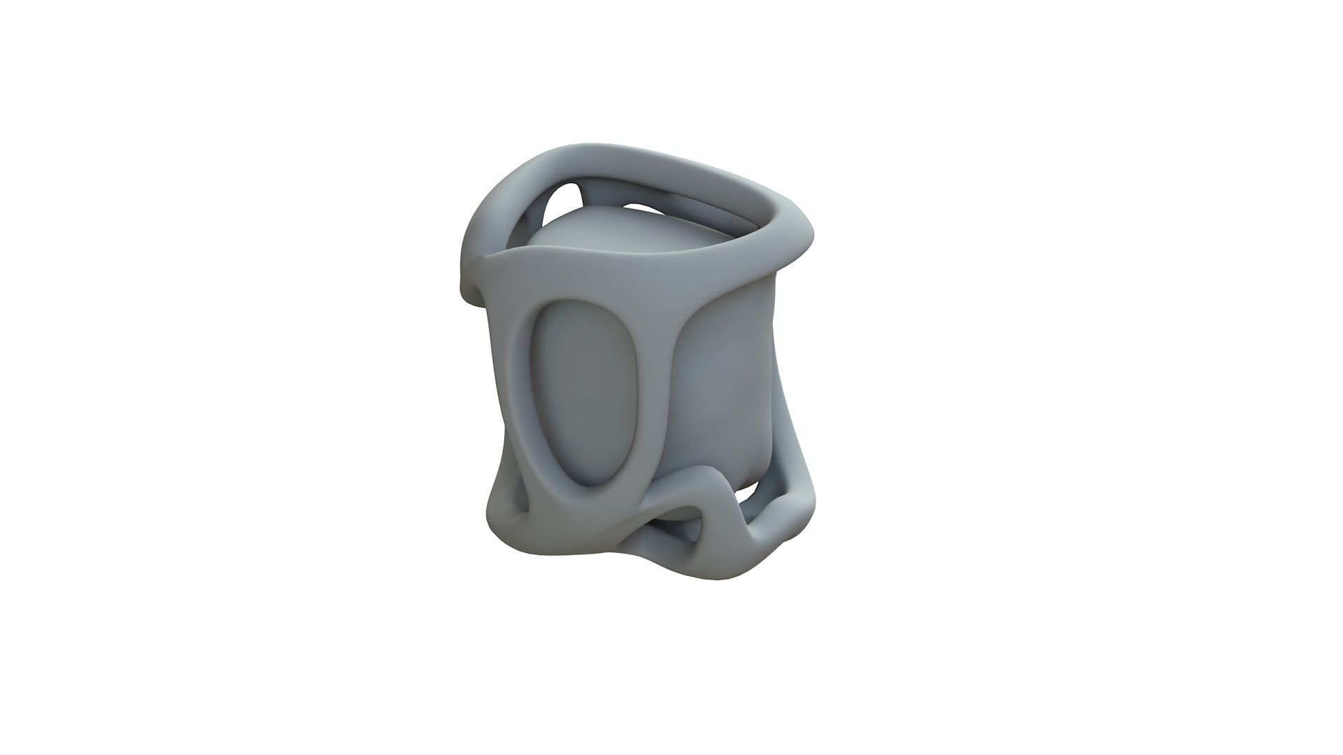 SciFi Shape Object Low Poly Low-poly 3D model_10