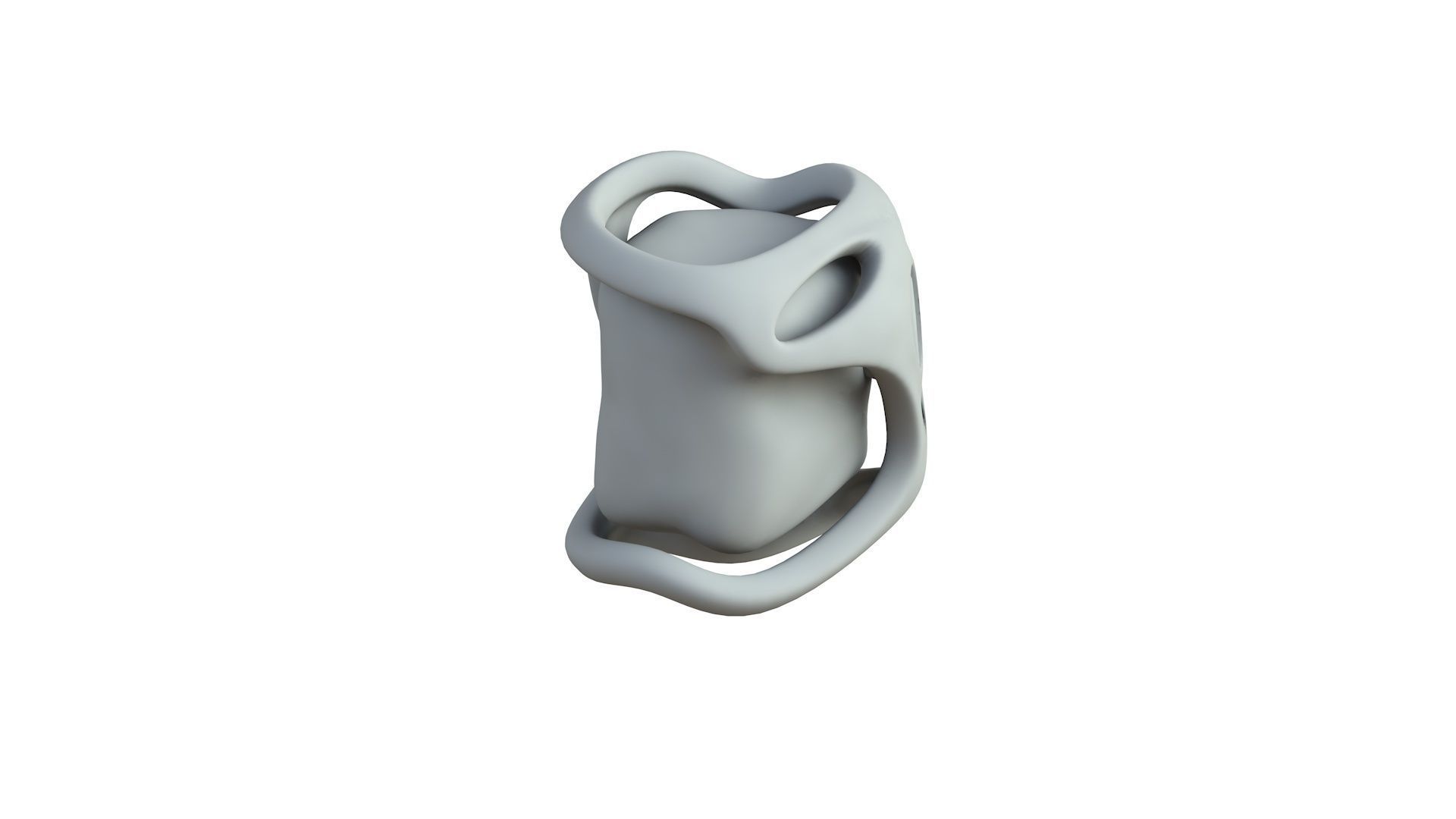 SciFi Shape Object Low Poly Low-poly 3D model_5